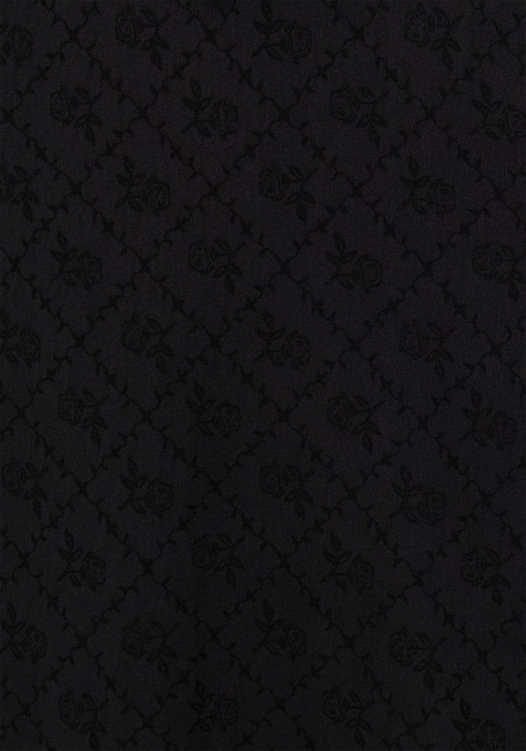 Polgara Floral Jacquard Midaxi Dress Product Image