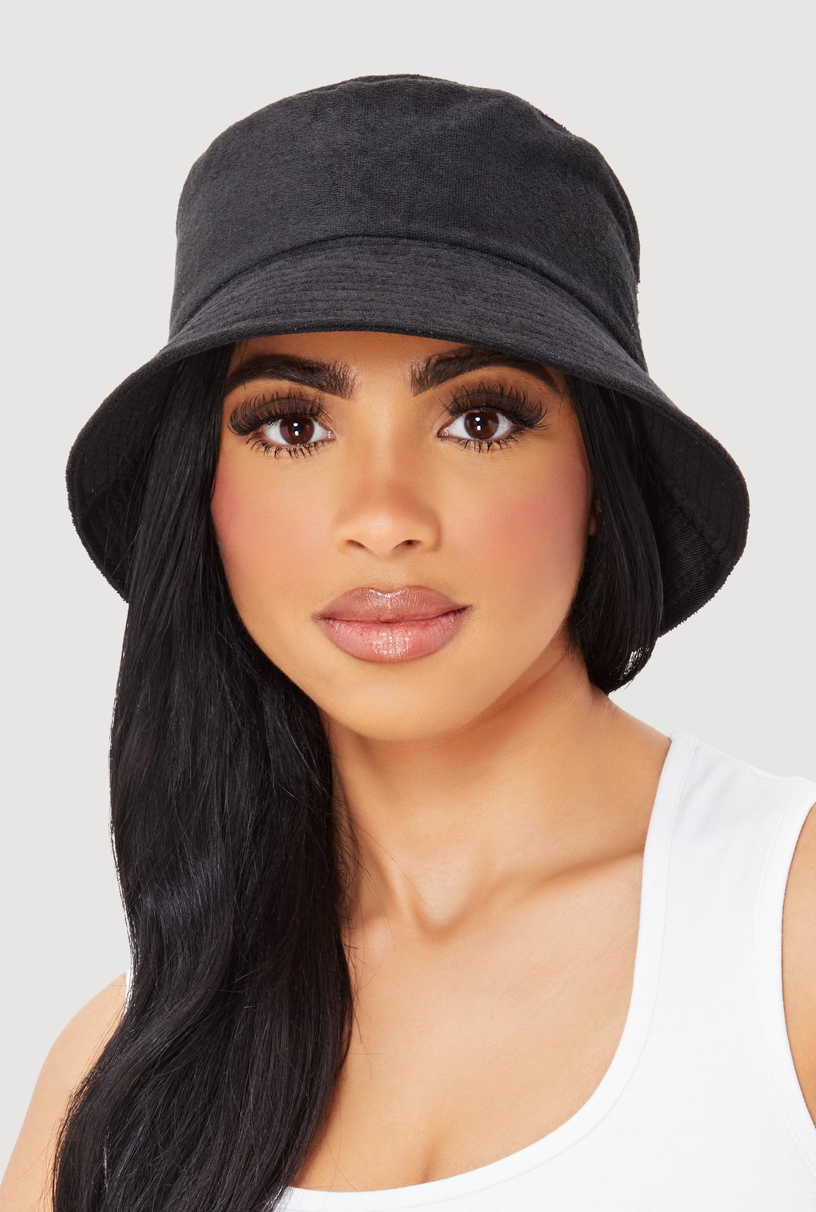 Trendy Terry Cloth Bucket Hat Female Product Image