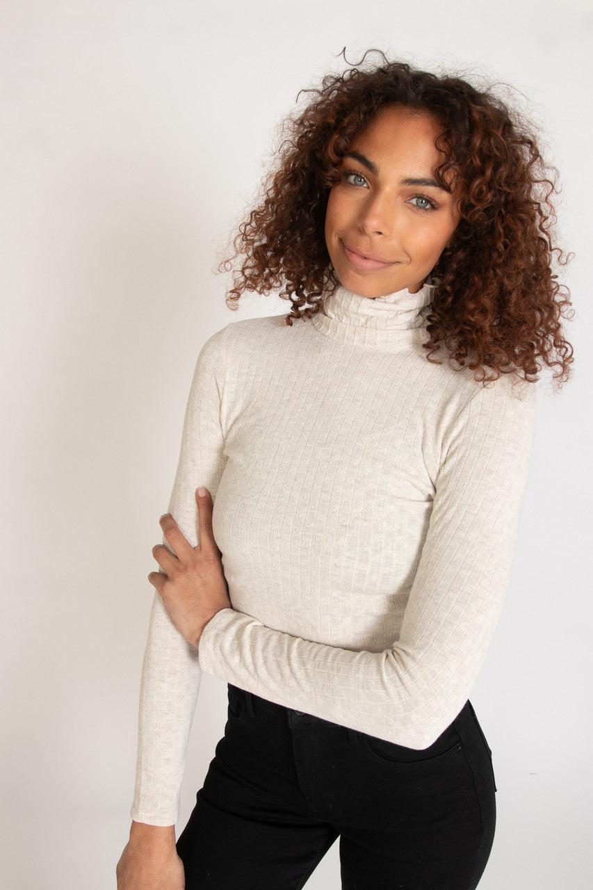 Pointelle Turtleneck Product Image