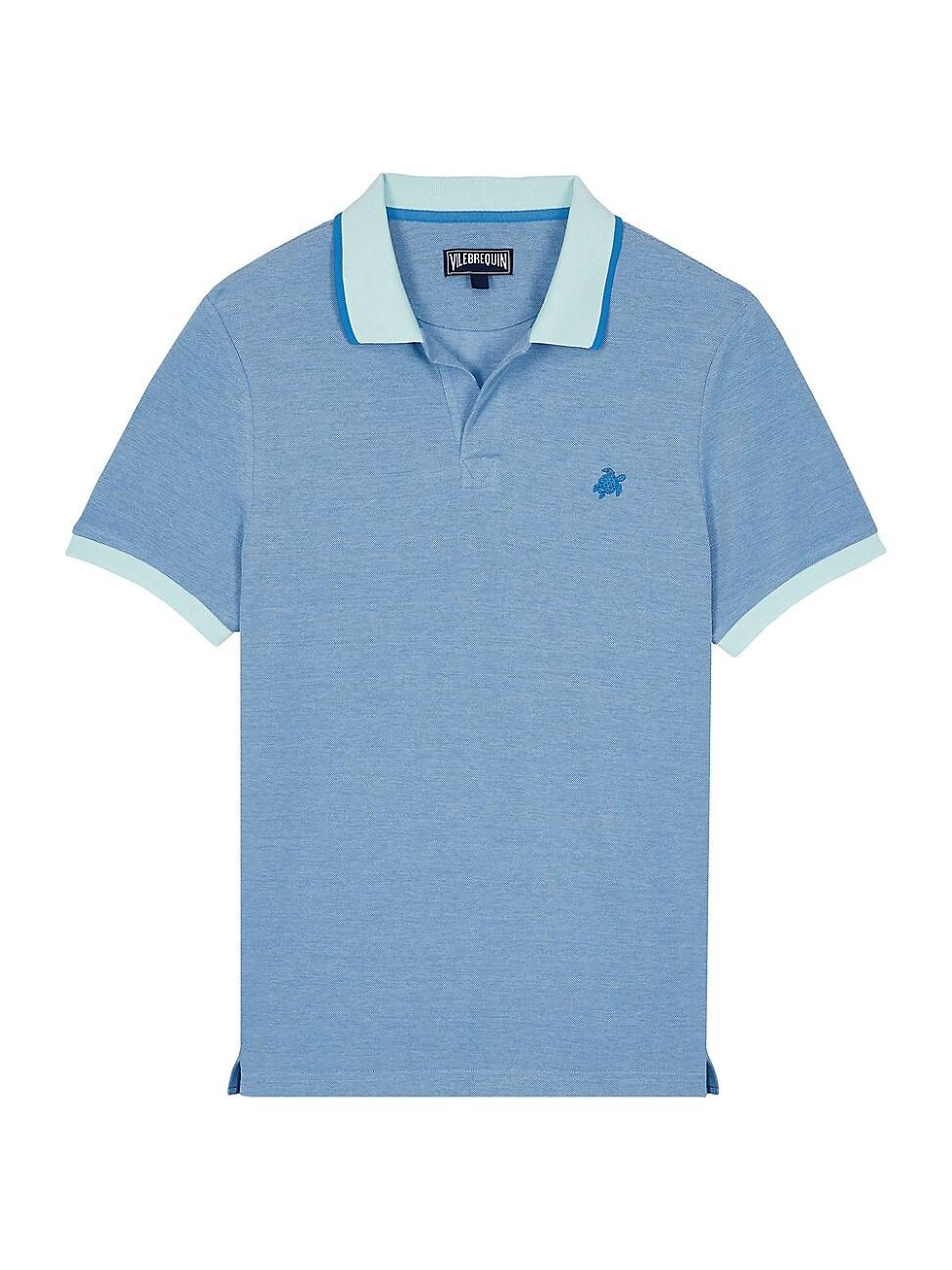 Mens Pique Changeant Polo Shirt Product Image