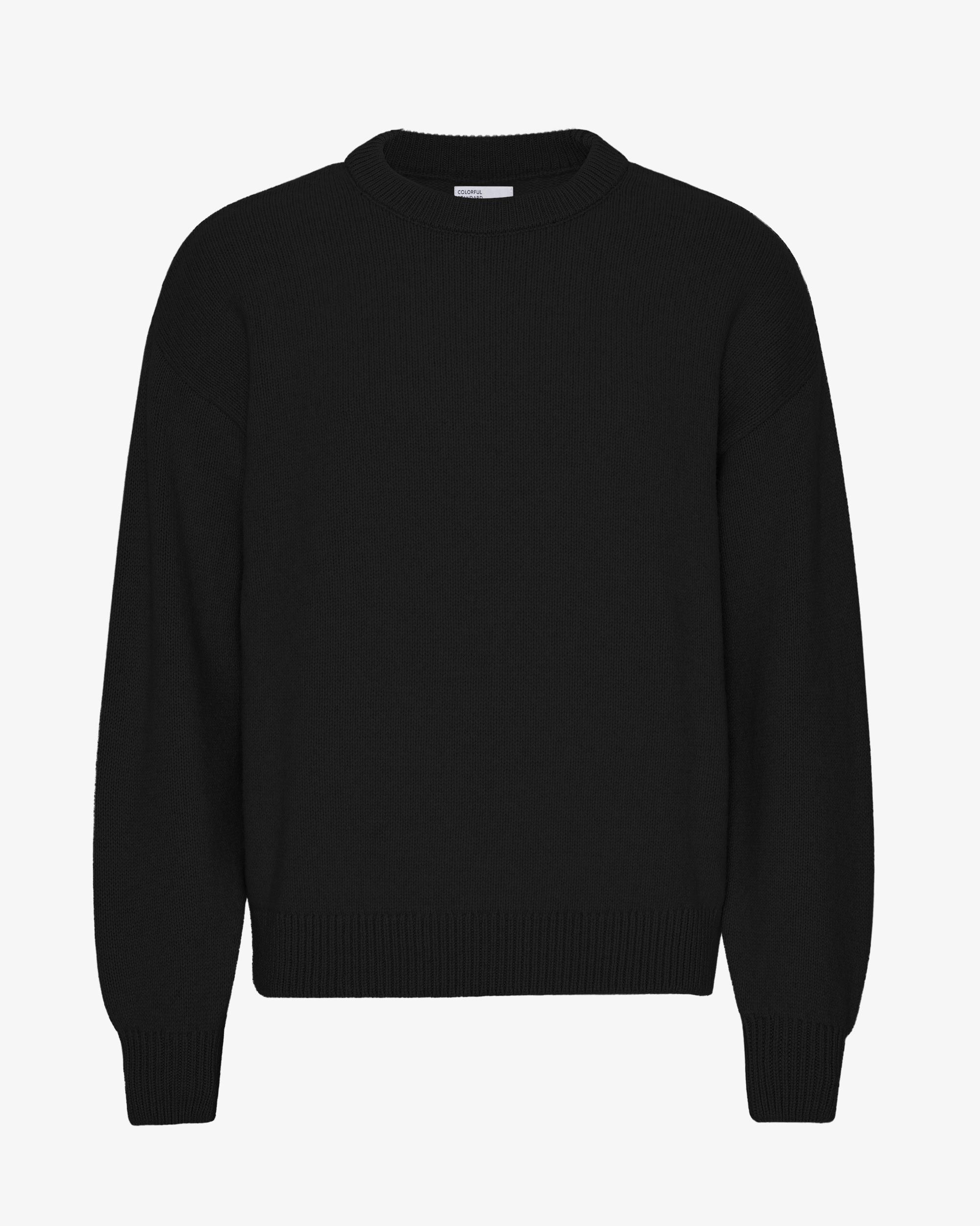 Oversized Merino Wool Crew - Lava Grey Product Image