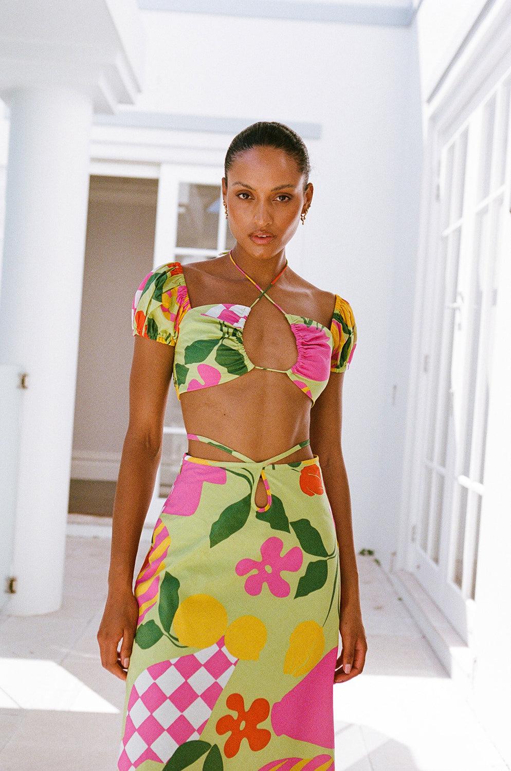 Damini Skirt - Vaso Verde Product Image