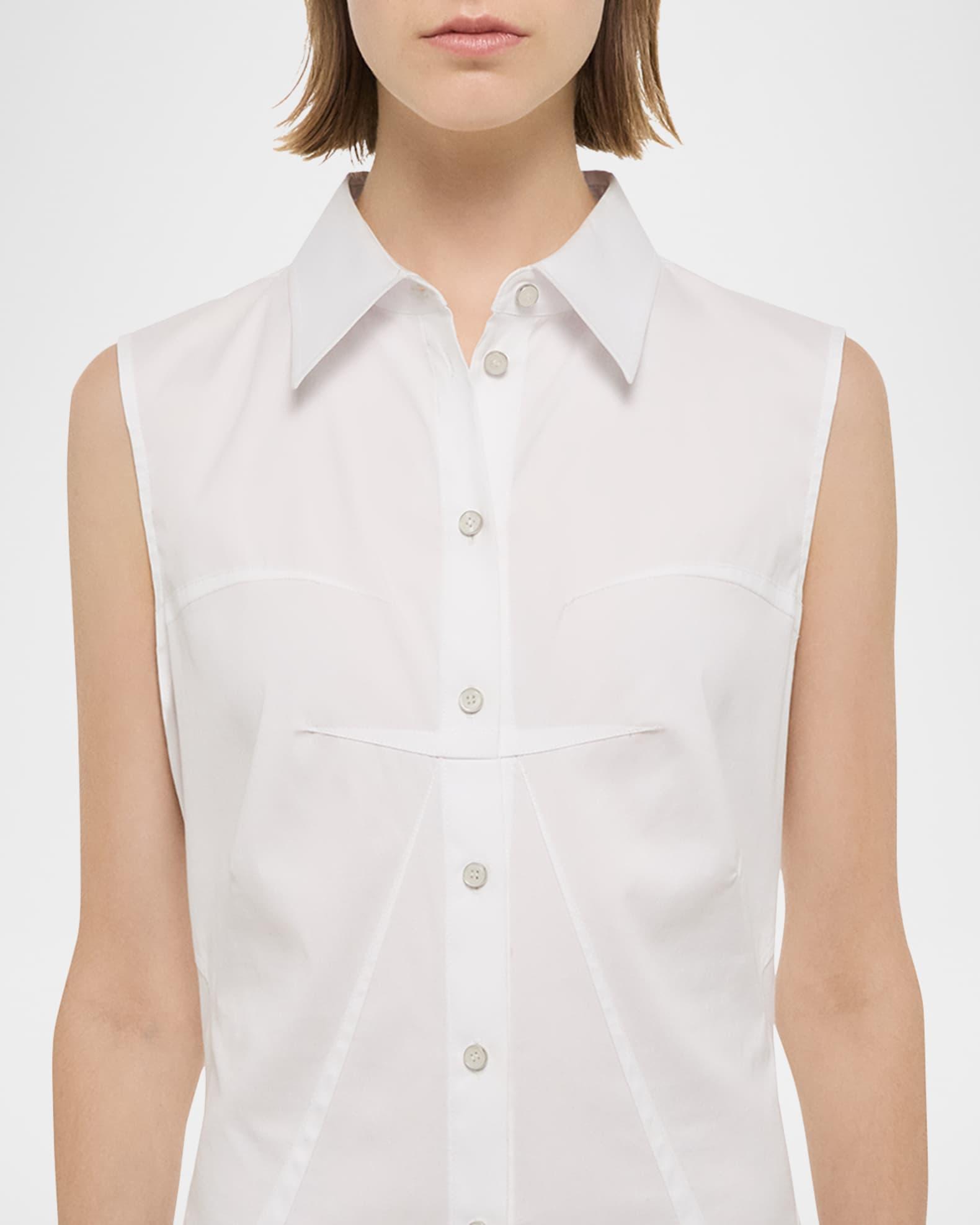 Sleeveless Bustier Shirtdress Product Image