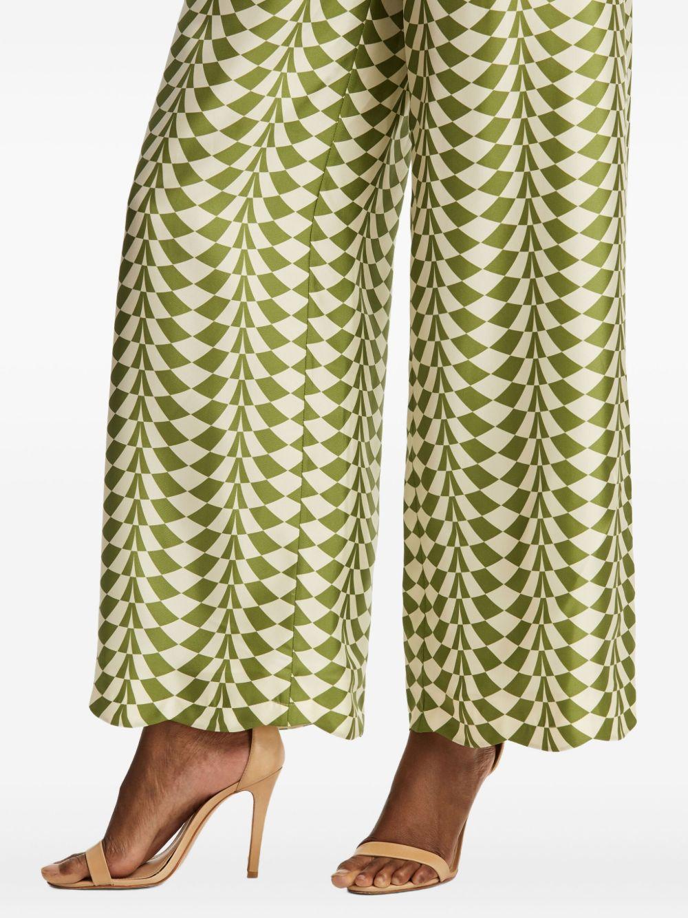 Geo silk trousers Product Image