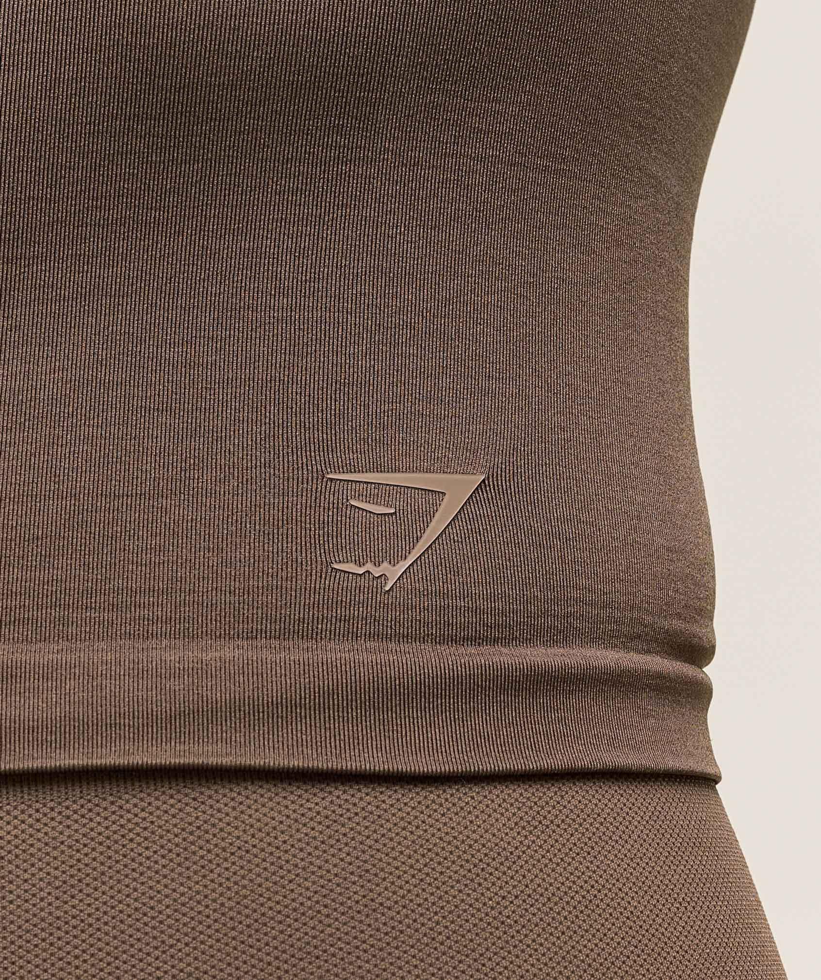 Gymshark Soft Sculpt Tank With Shelf - Walnut Brown Female Product Image