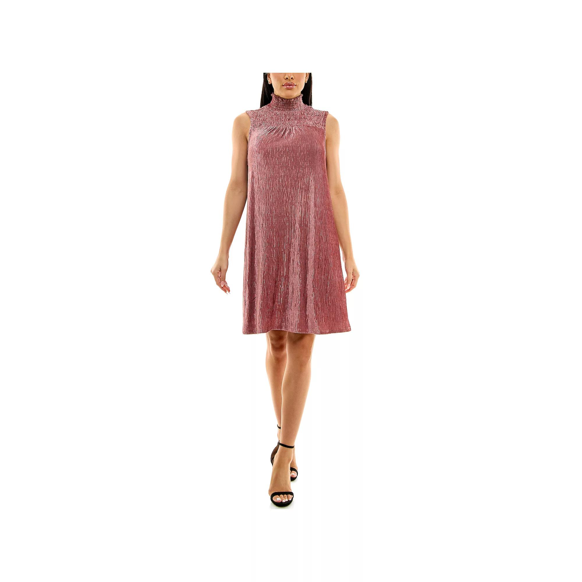 Women's Nina Leonard Smocked Shift Dress,  Product Image