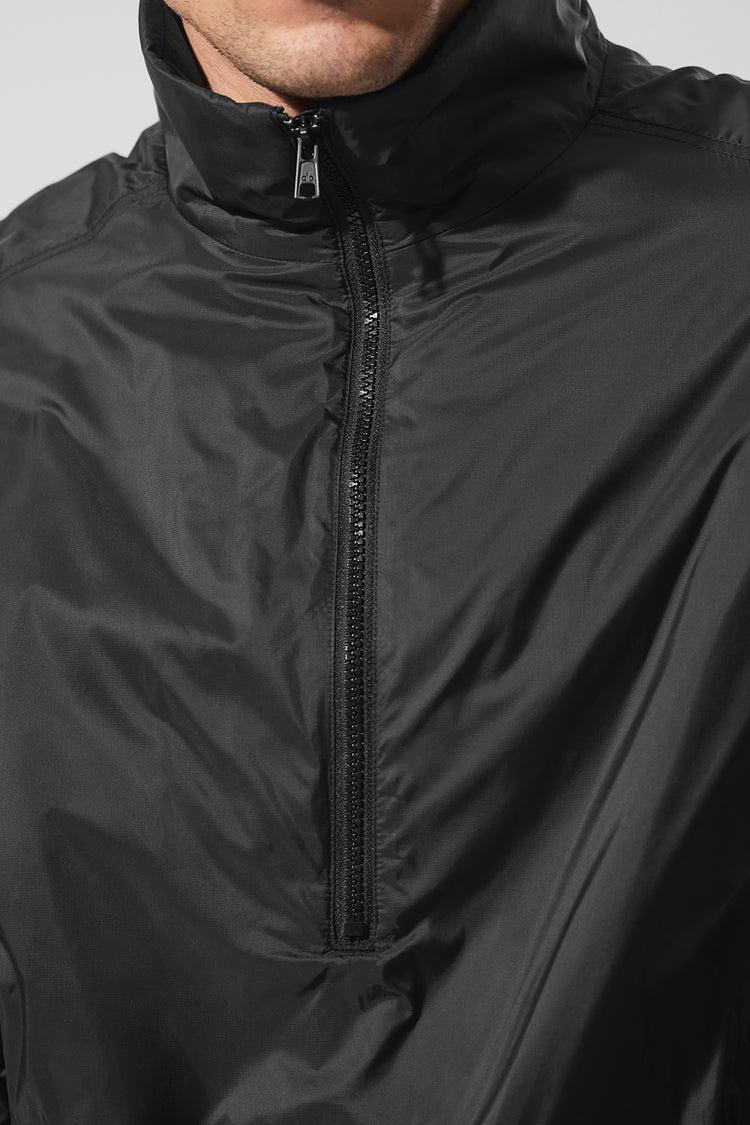 Latitude Light Weight 1/2 Zip Pullover Jacket - Black Male Product Image