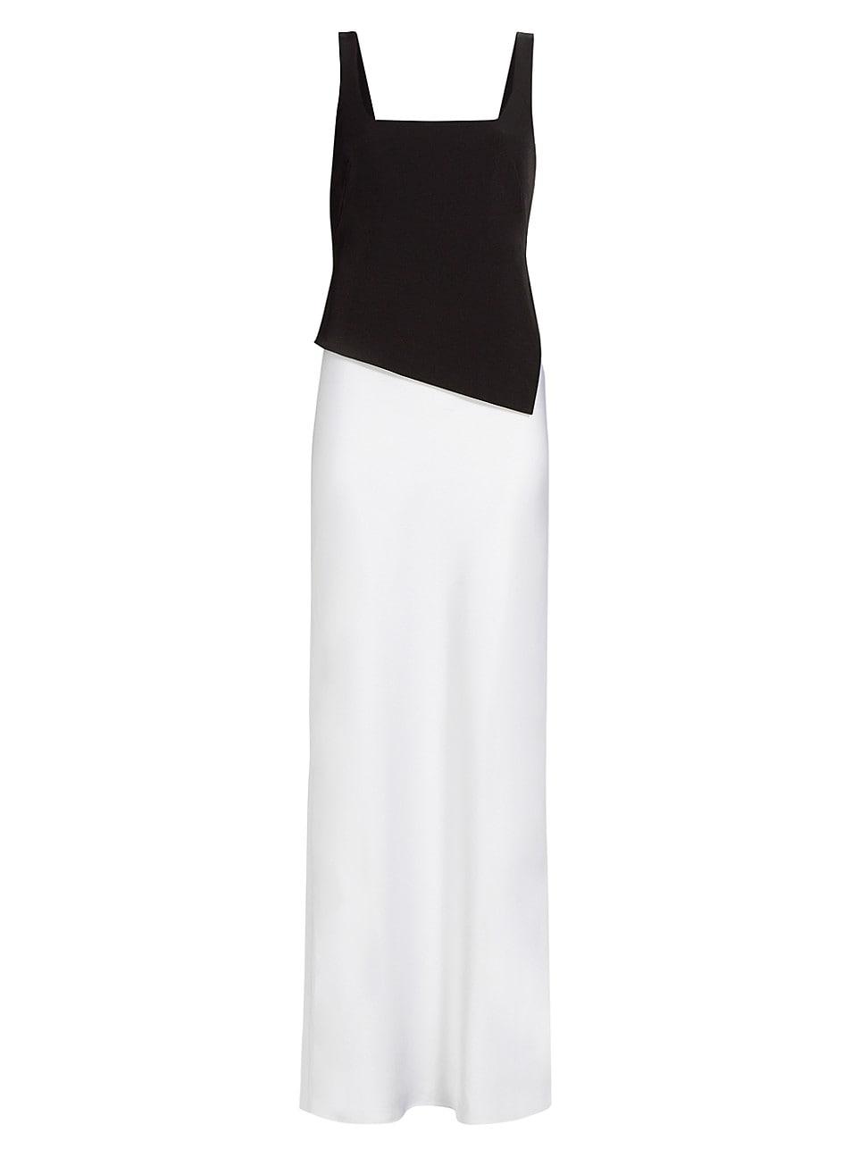 Womens Kamila Two-Tone Asymmetric Gown Product Image