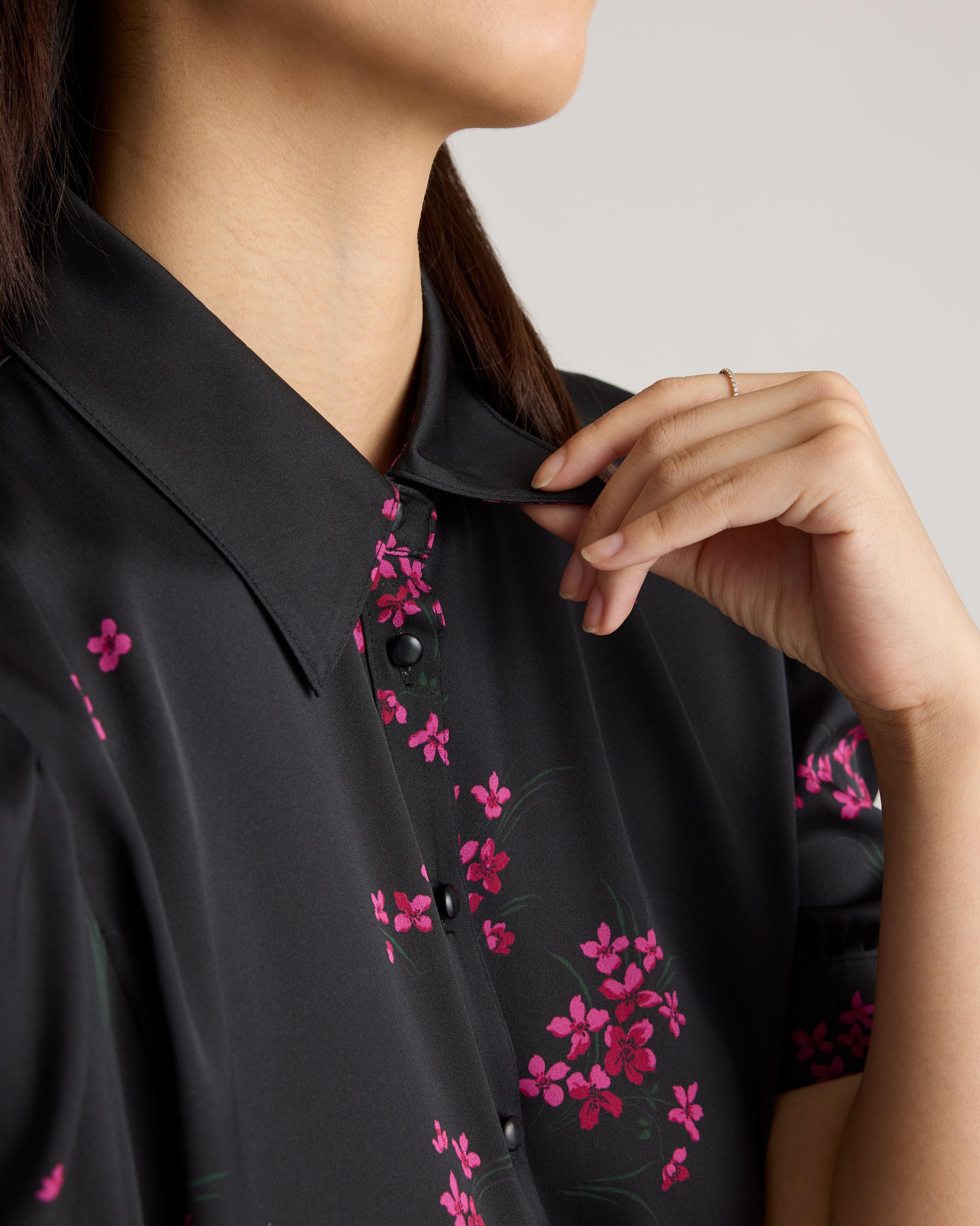 Quince | Women's Washable Stretch Silk Puff Sleeve Blouse Mulberry Silk Product Image