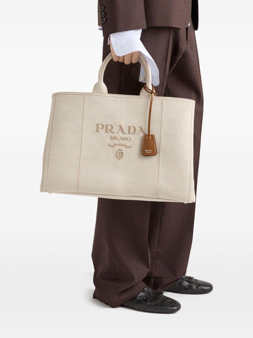 logo-embroidered tote bag Product Image