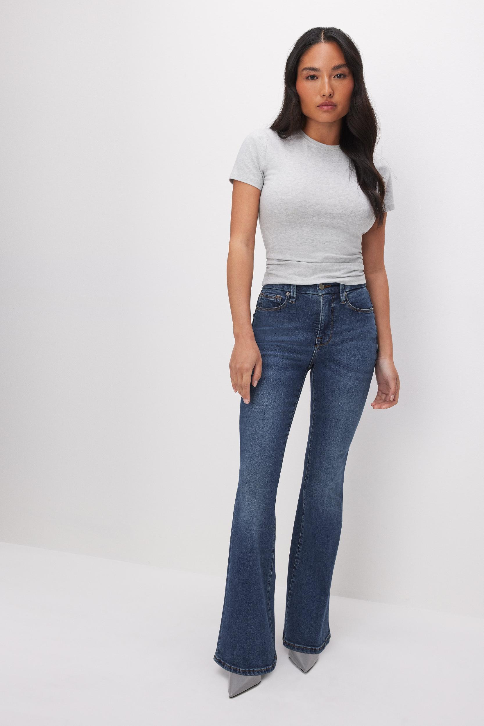 GOOD PETITE FLARE JEANS | BLUE004 Product Image