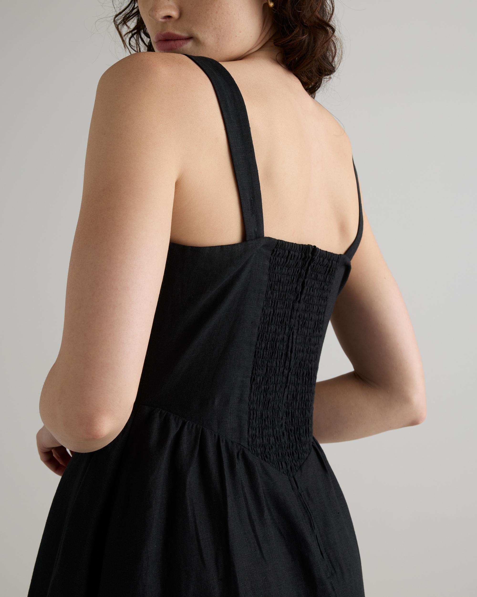 Quince | Women's 100% European Linen Corset Midi Dress Product Image