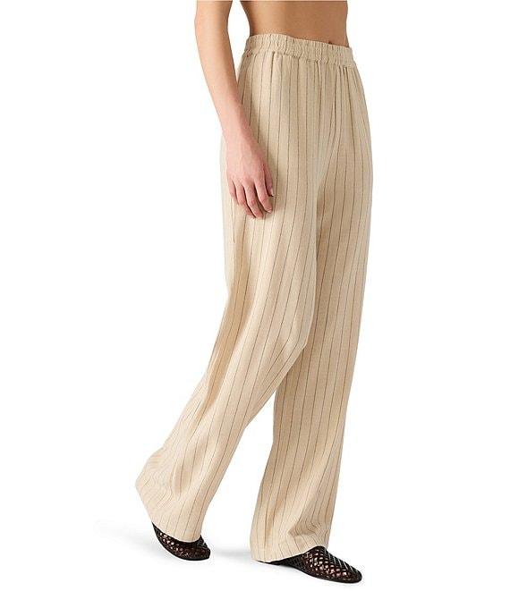 Steve Madden Venetia Pin Stripe Straight Leg Coordinating Pants Product Image