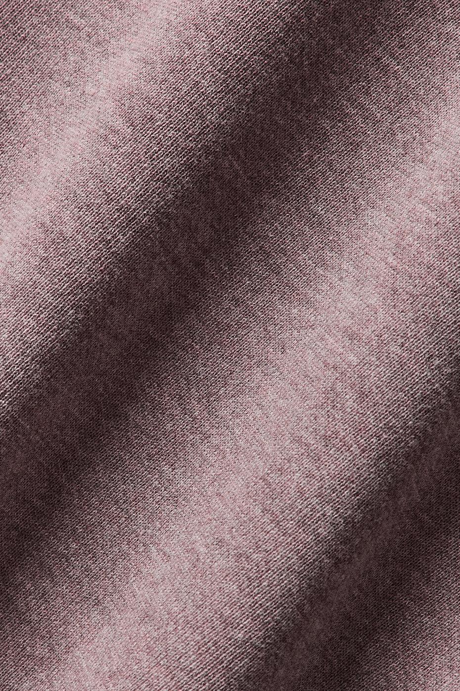 Hazy Mock Neck Pullover - Mushroom Heather Product Image