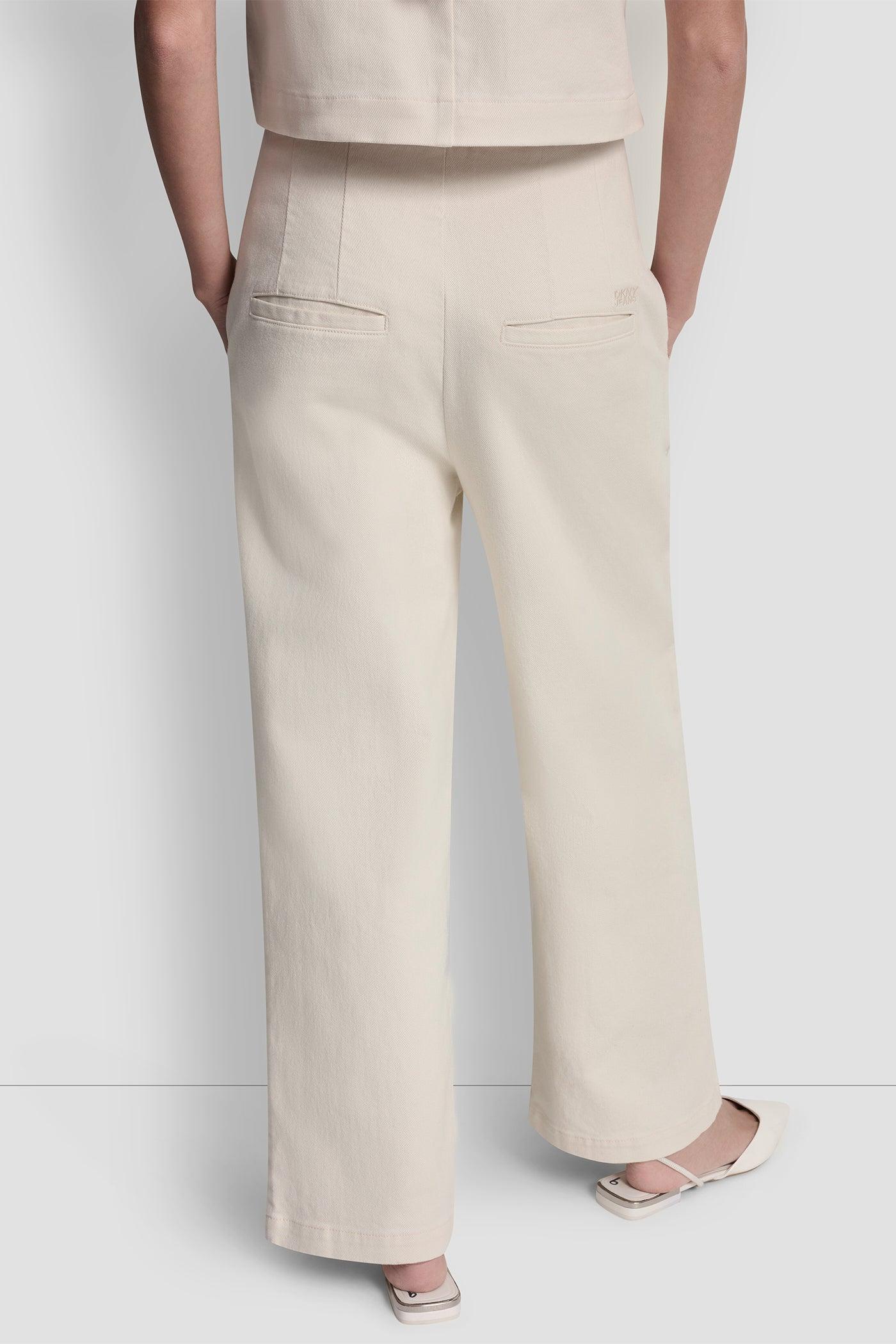 HIGH-RISE TWILL WIDE LEG PANT Product Image