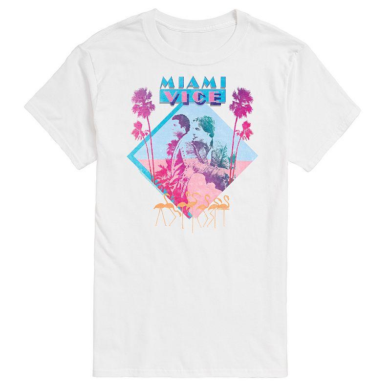 Big & Tall Miami Vice Graphic Tee, Men's,  Product Image