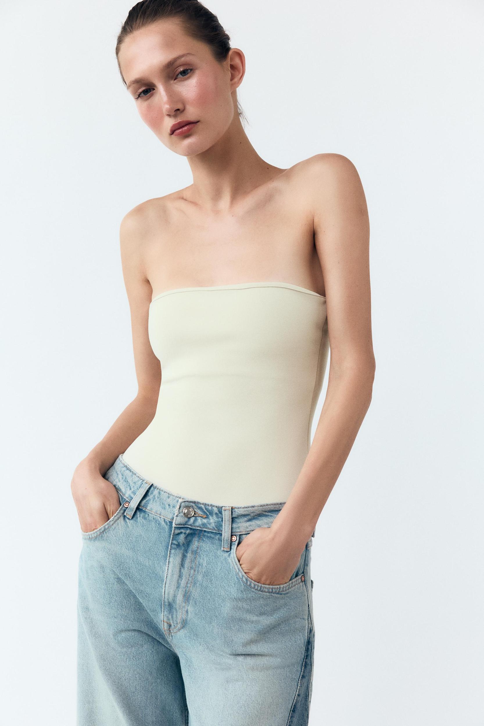 STRETCH BANDEAU BODYSUIT Product Image