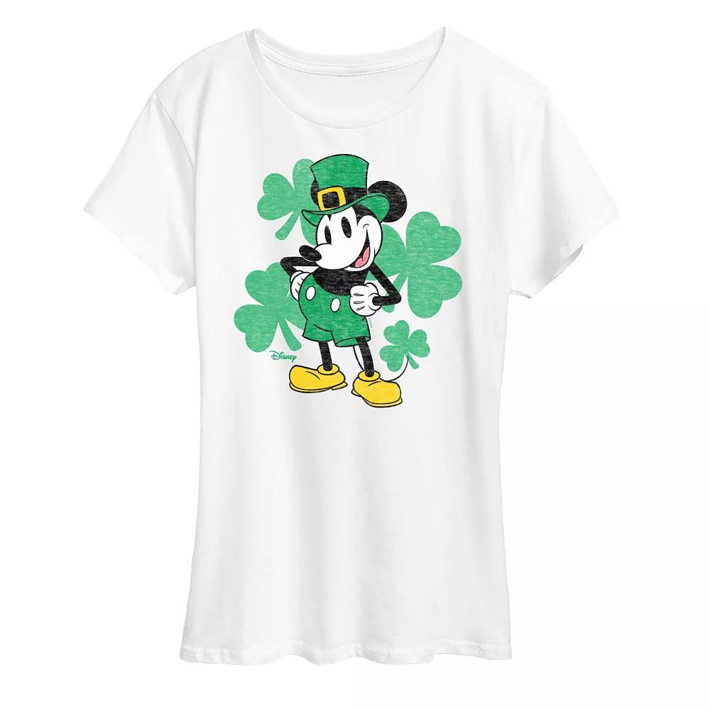 Disney's Mickey Mouse Women's Leprechaun Graphic Tee,  Product Image