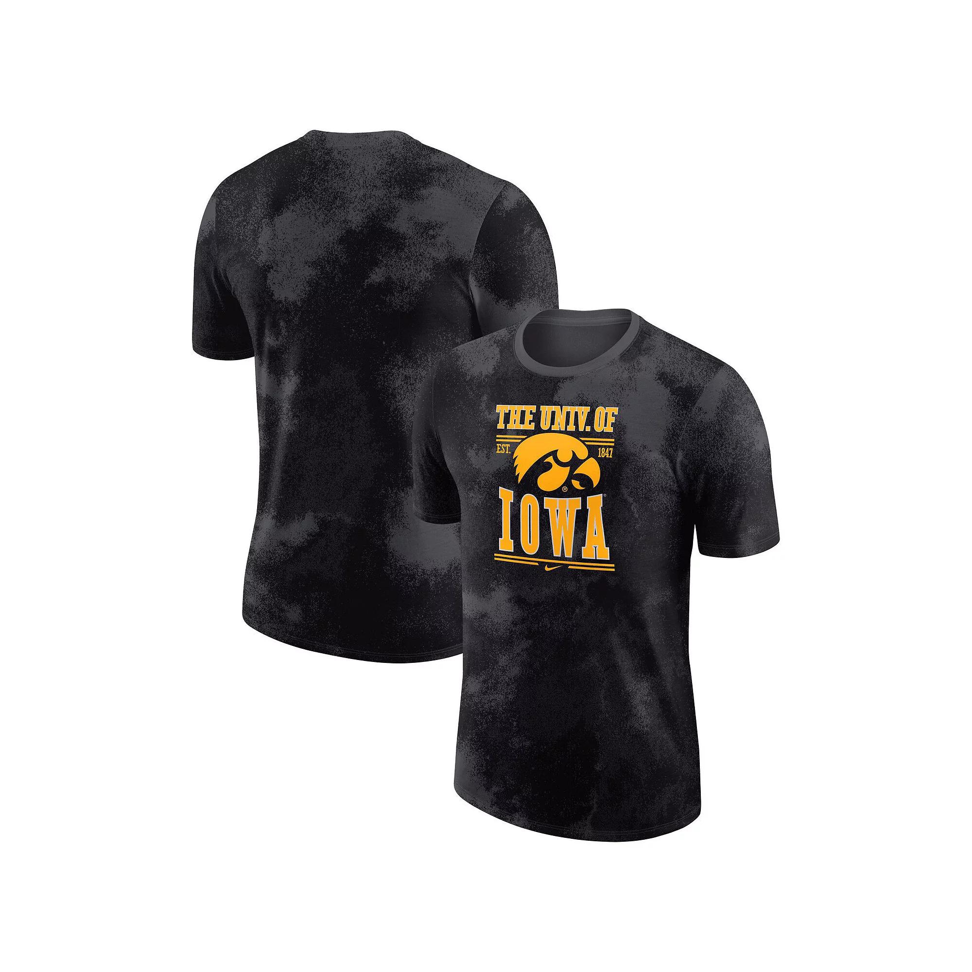 Men's Nike Anthracite Iowa Hawkeyes Team Stack T-Shirt, Size: XL, Grey Product Image