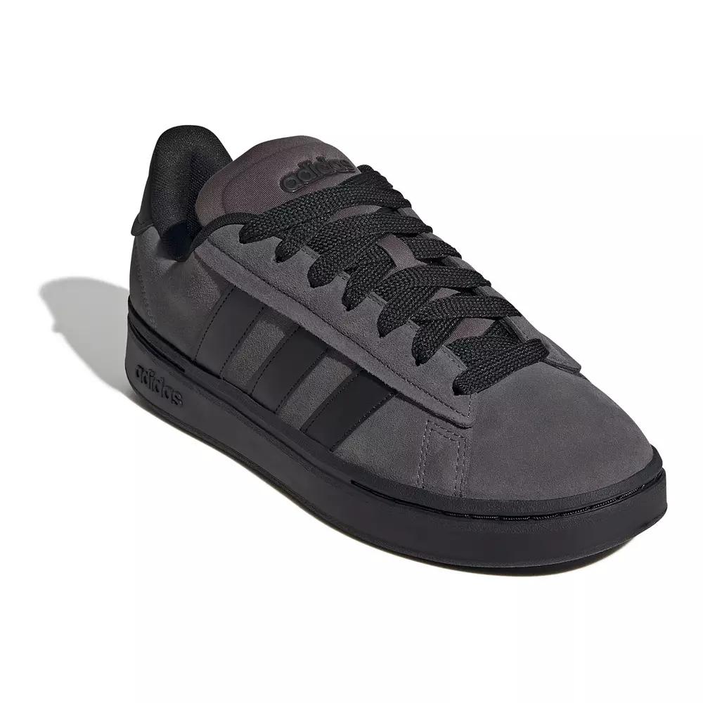 adidas Grand Court Alpha 00s Mens Sneakers Grey Black Black Product Image