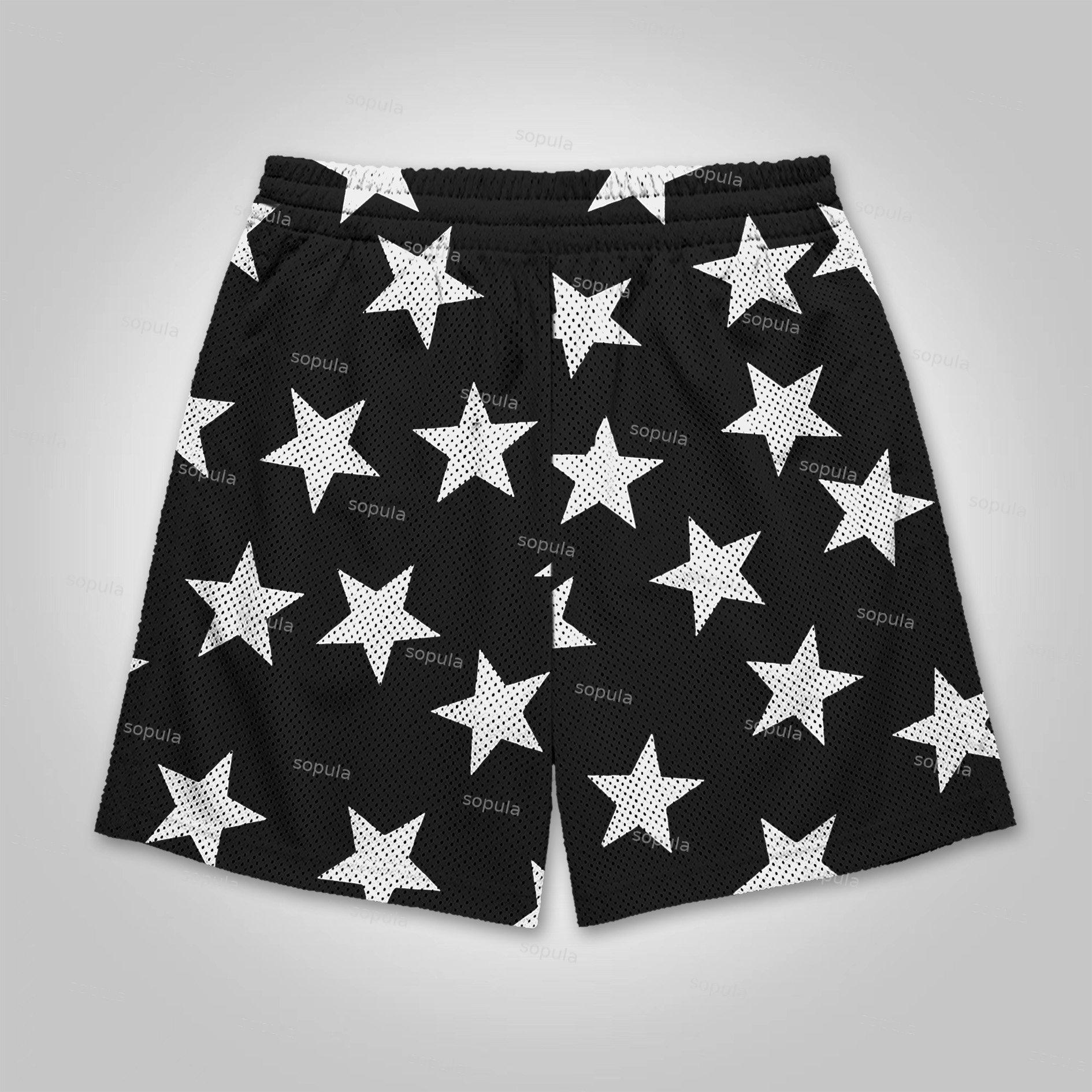 Sopula NY Star Retro Mesh Shorts Product Image