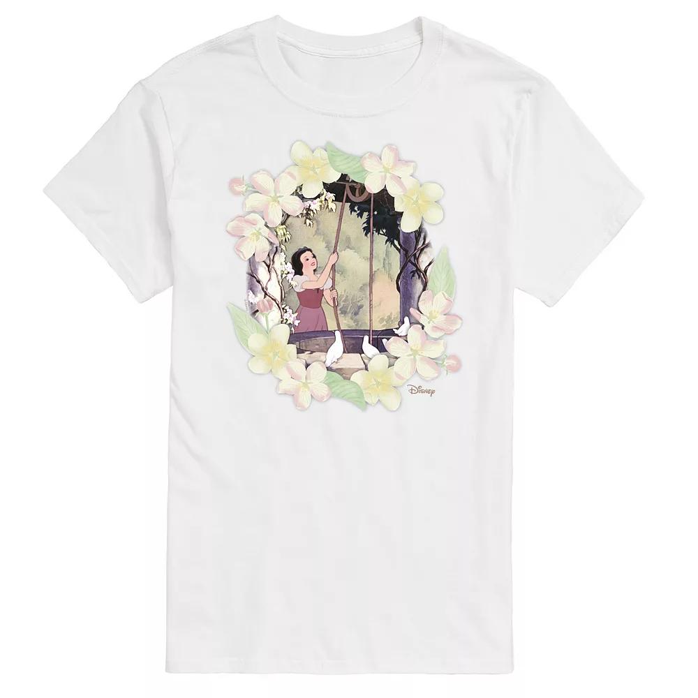 Disney Princess Big & Tall Snow White Flowers Graphic Tee, Men's,  Product Image