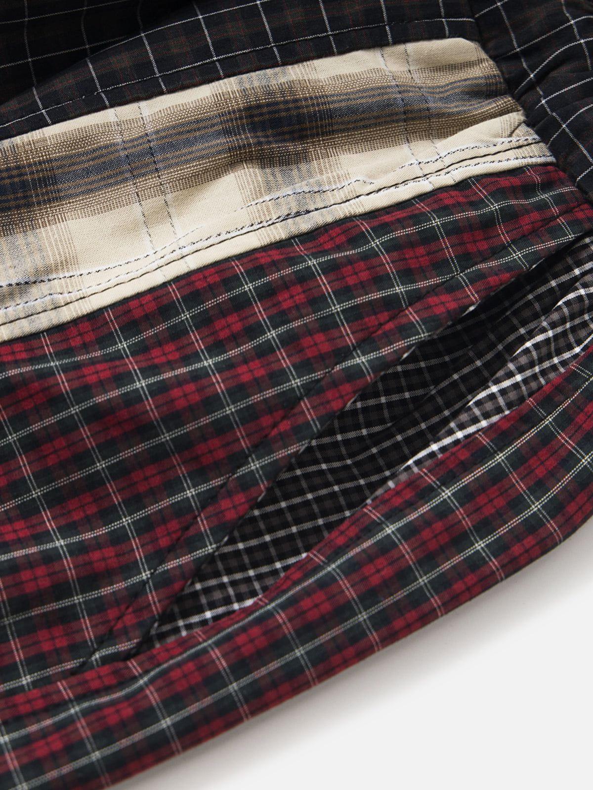 Aelfric Eden Plaid Patchwork Baggy Pants Product Image