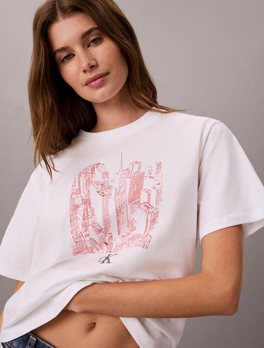 Cityscape Graphic Crewneck Tee Product Image