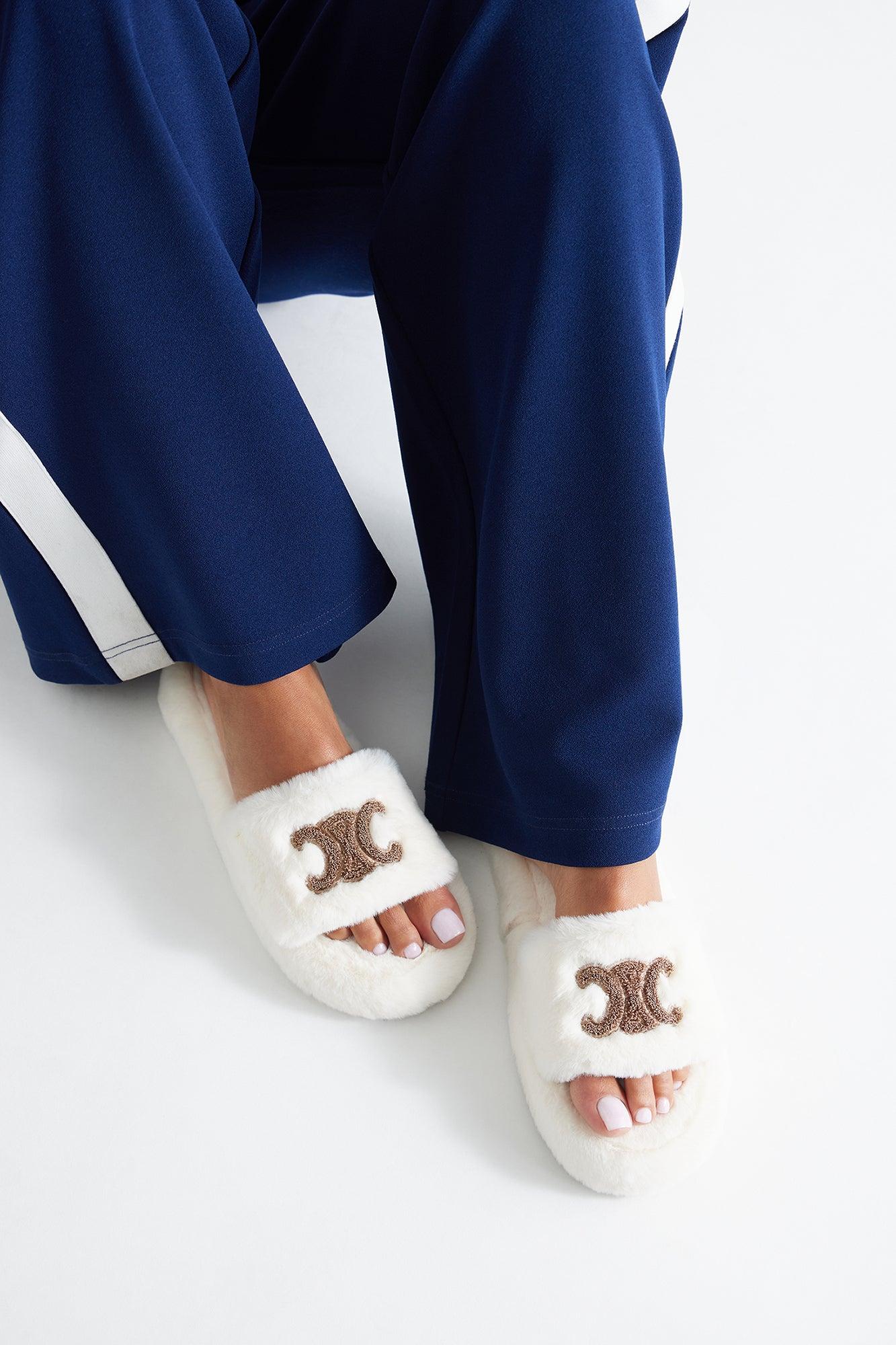 Winda Faux Fur Slippers - Tan Female Product Image