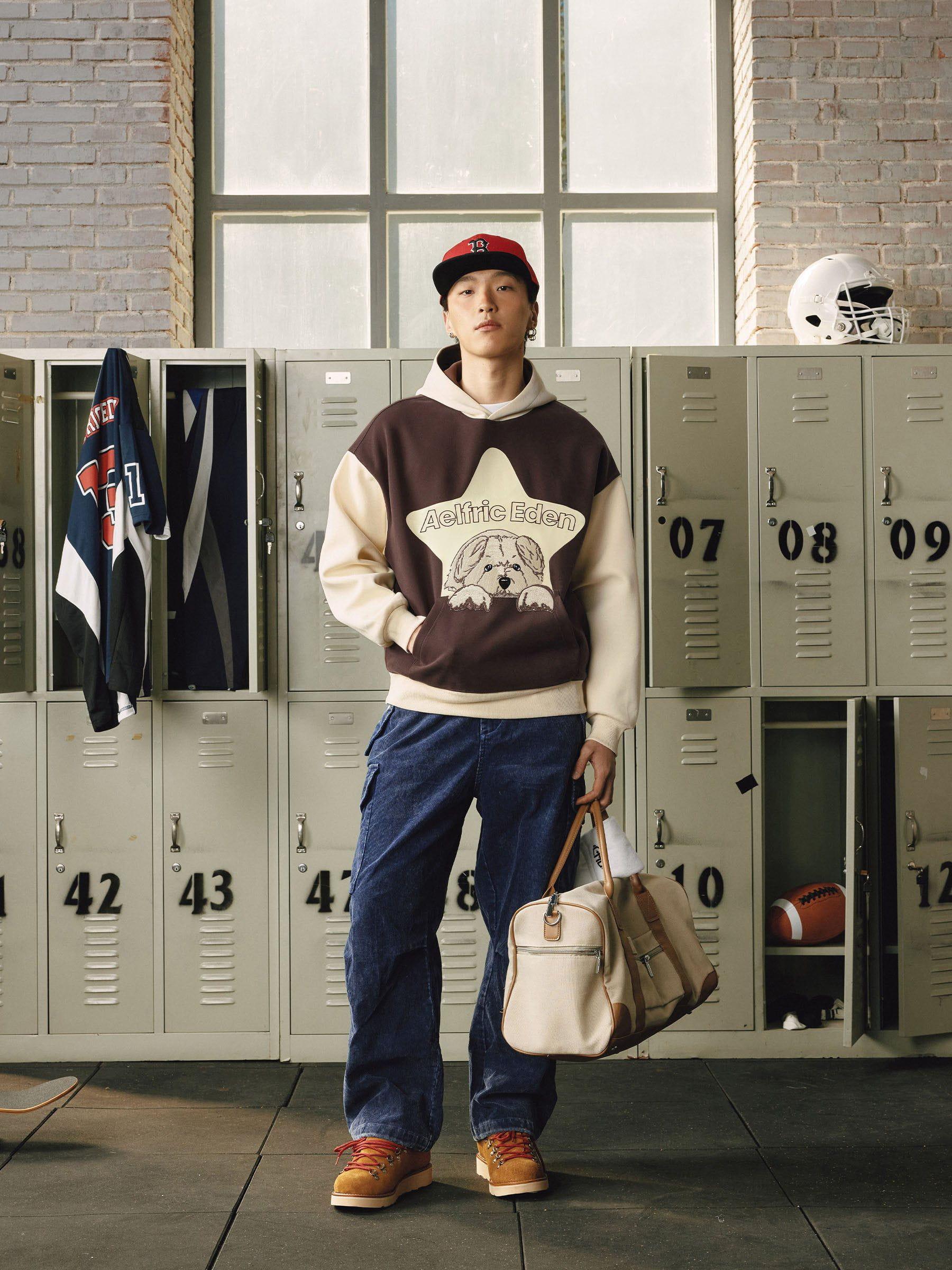 Aelfric Eden Cartoon Dog Eden Star Pullover Hoodie Product Image