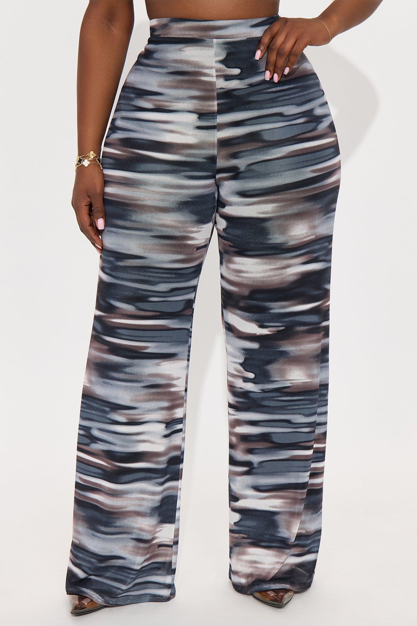 Indie Abstract Mesh Pant 33″ - Blue/combo Female Product Image
