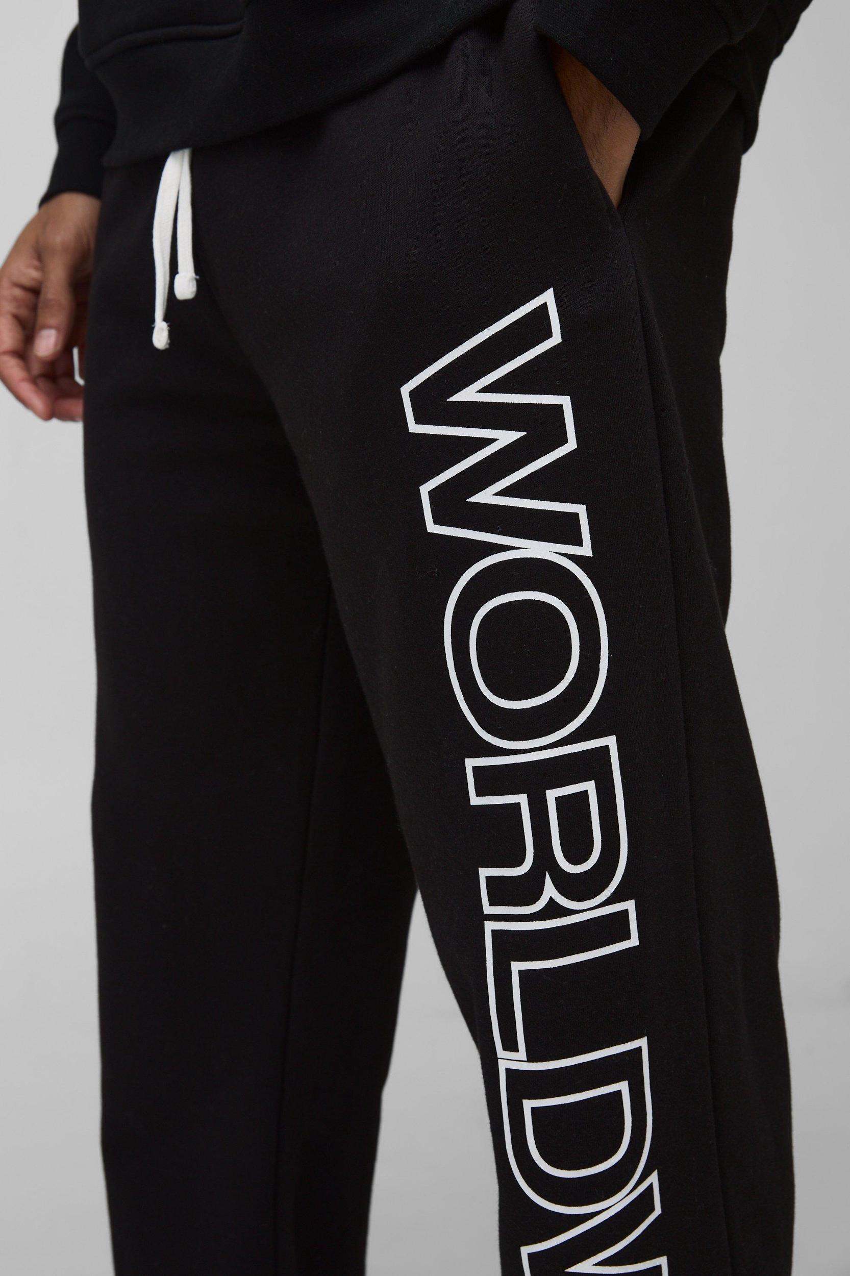 Relaxed Worldwide Sweatpants | boohooMAN USA Product Image