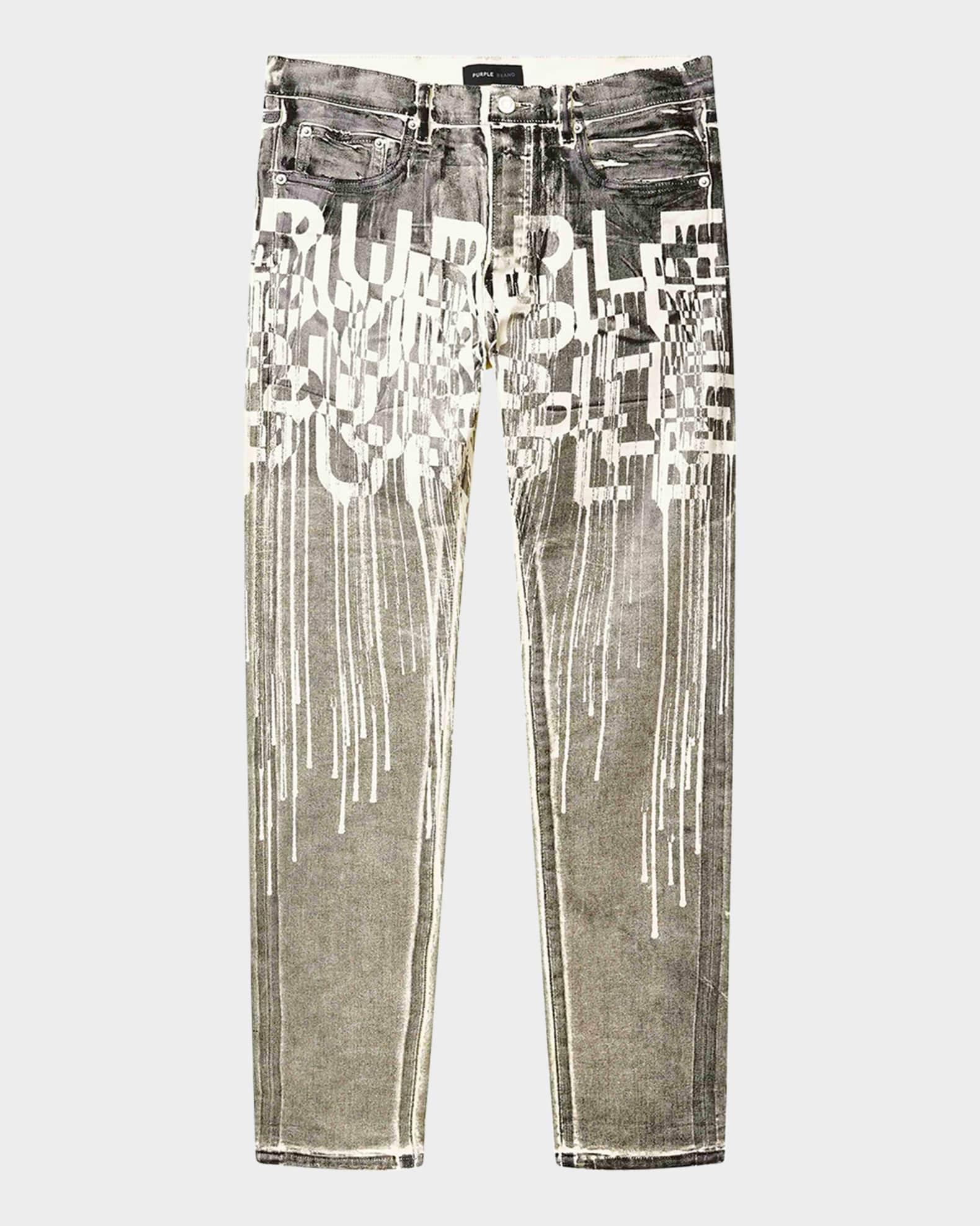 Men's Reverse Foil Logo Skinny Jeans Product Image