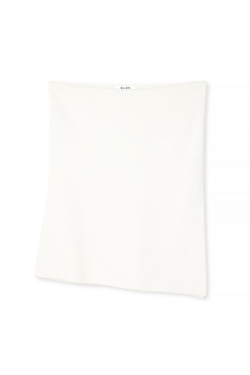 Knitted Slit Detail Tube Top Product Image