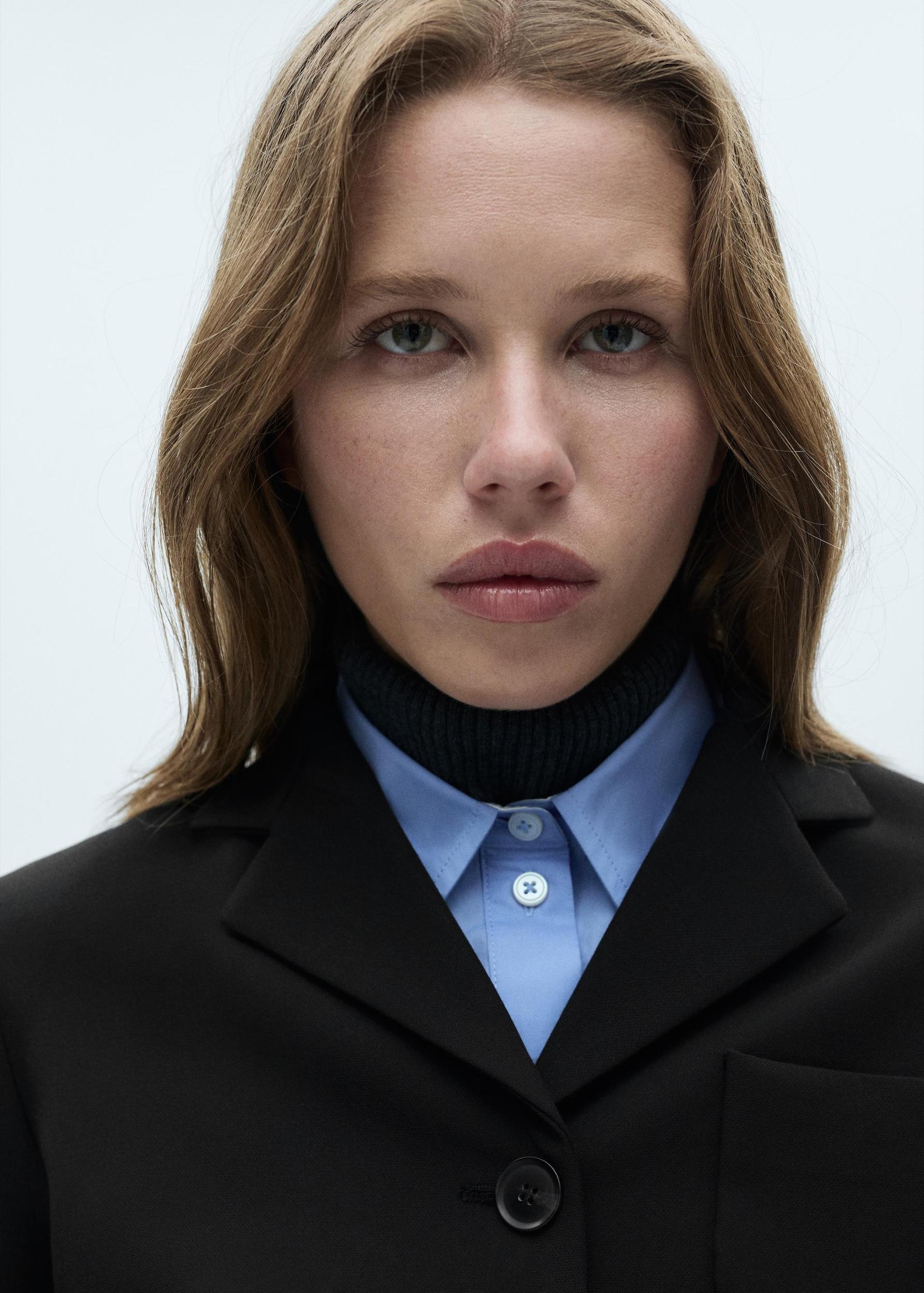 Cropped jacket with buttons - Women | MANGO USA Product Image