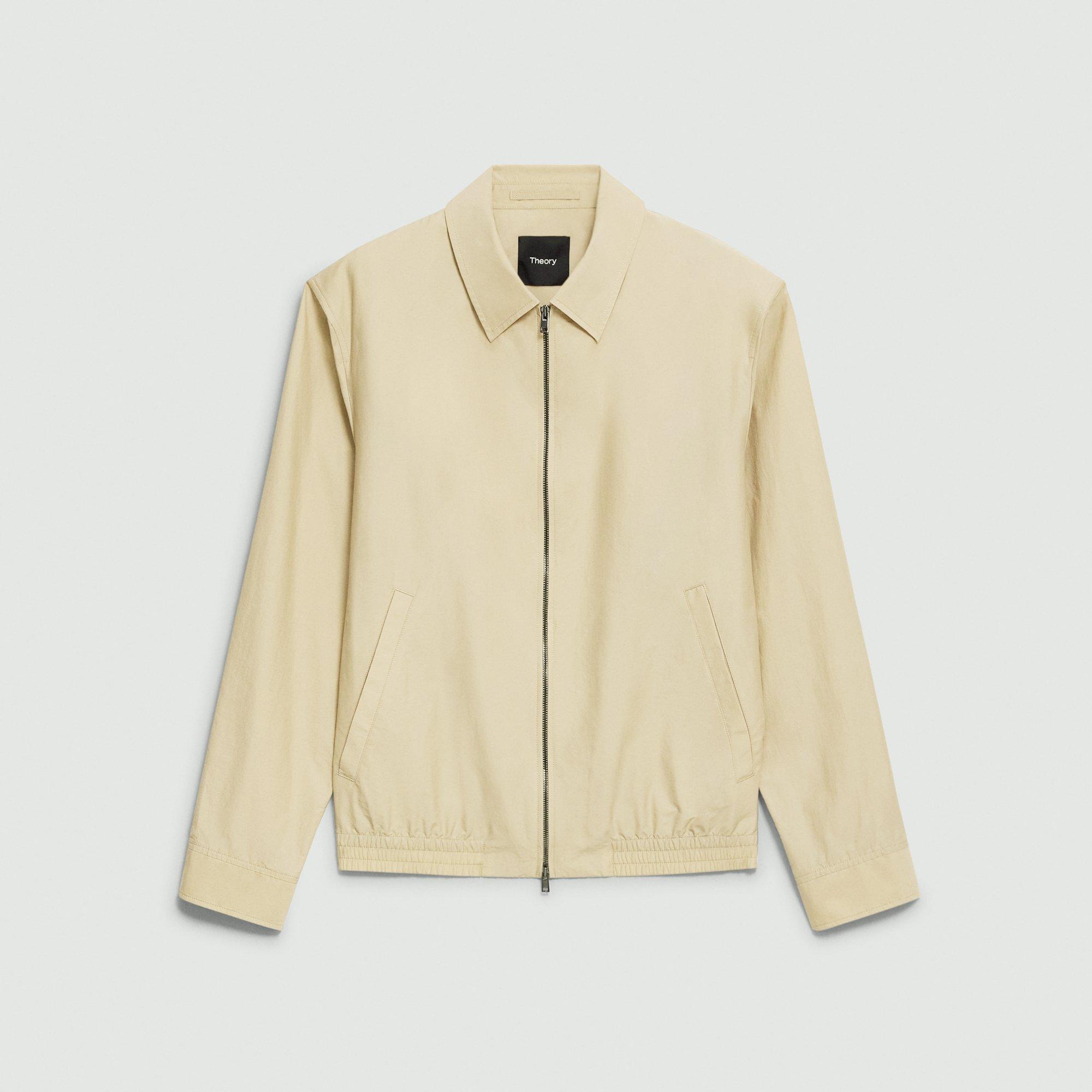 Cotton-Blend Blouson Zip Jacket | Theory Product Image