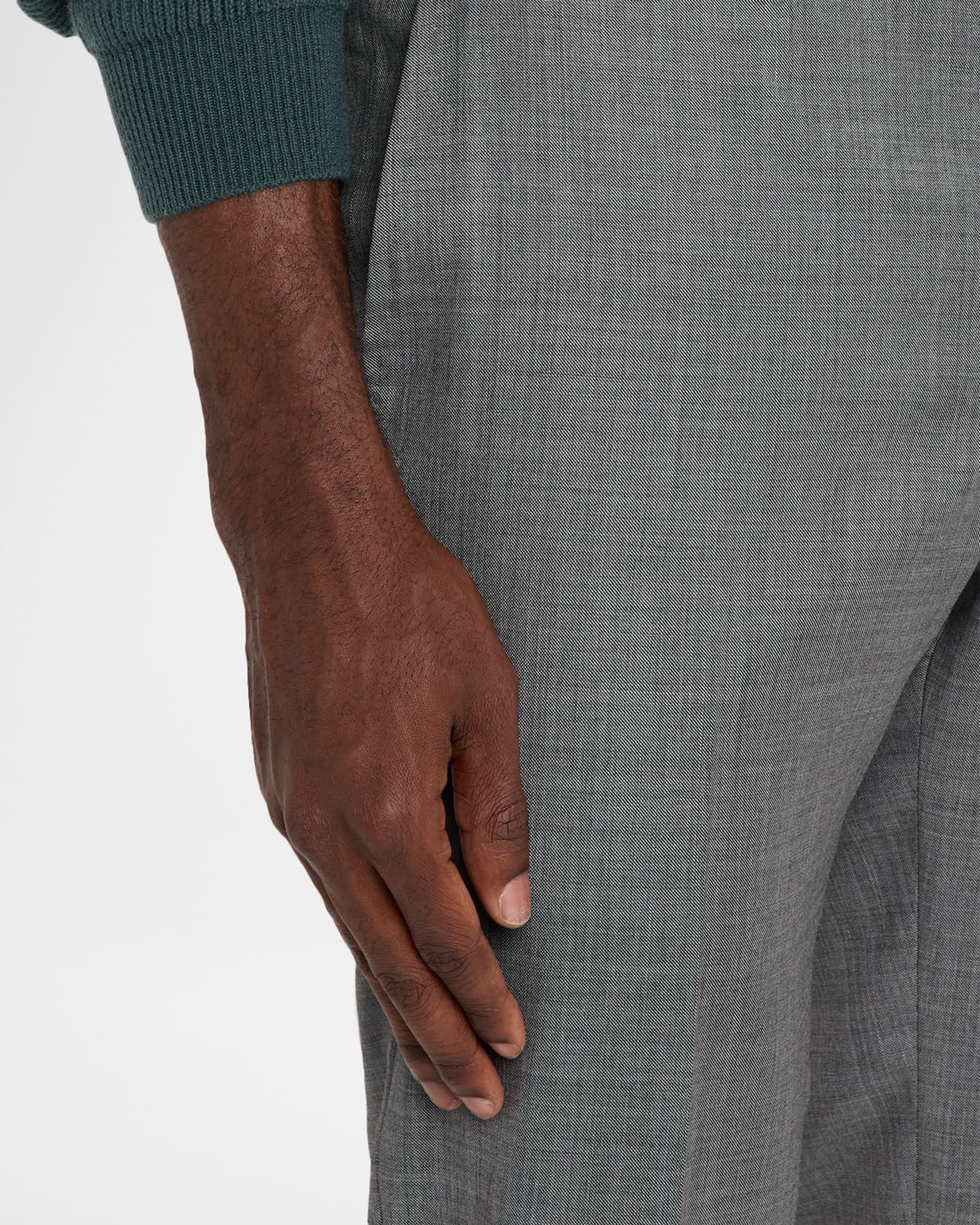 Men's Wool Twill Flat-Front Trousers Product Image