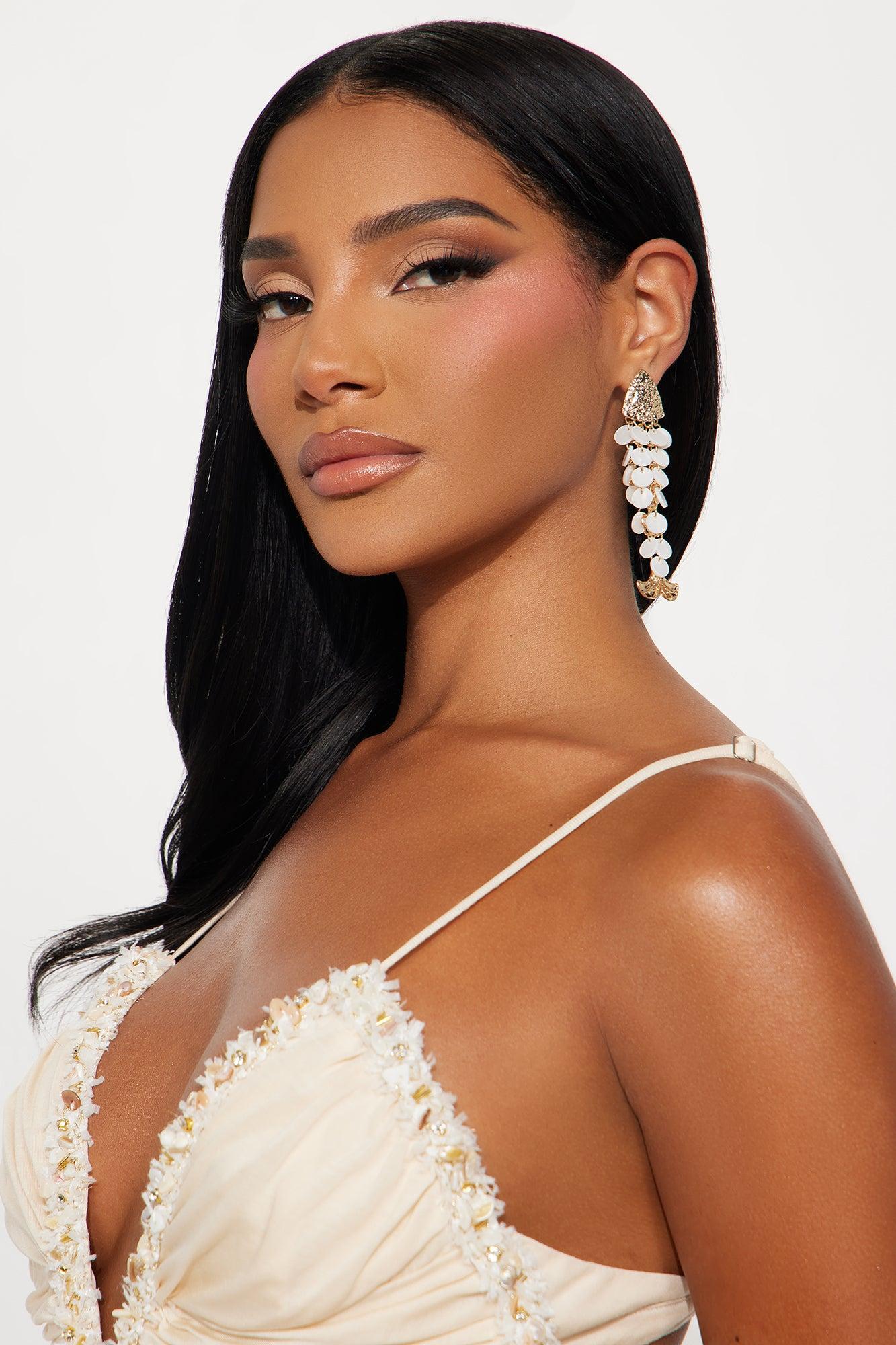 Fin And Fancy Drop Earrings - Gold/combo Female Product Image