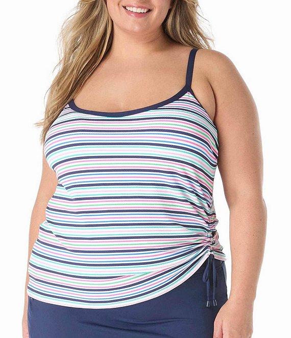 Beach House Plus Size Paloma Beach Solids Emma Swim Skort Product Image