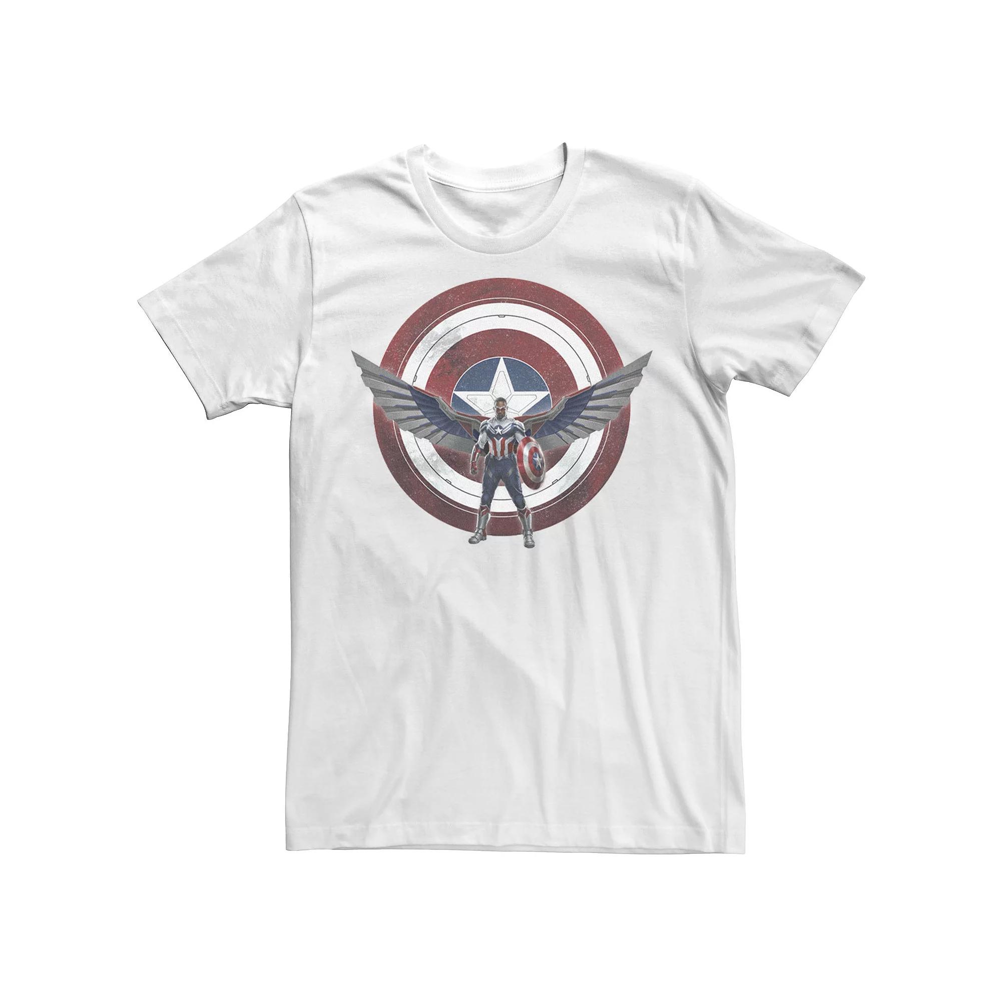 Men's Marvel The Falcon And The Winter Soldier Wield The Shield Tee, Size: XXL, White Product Image