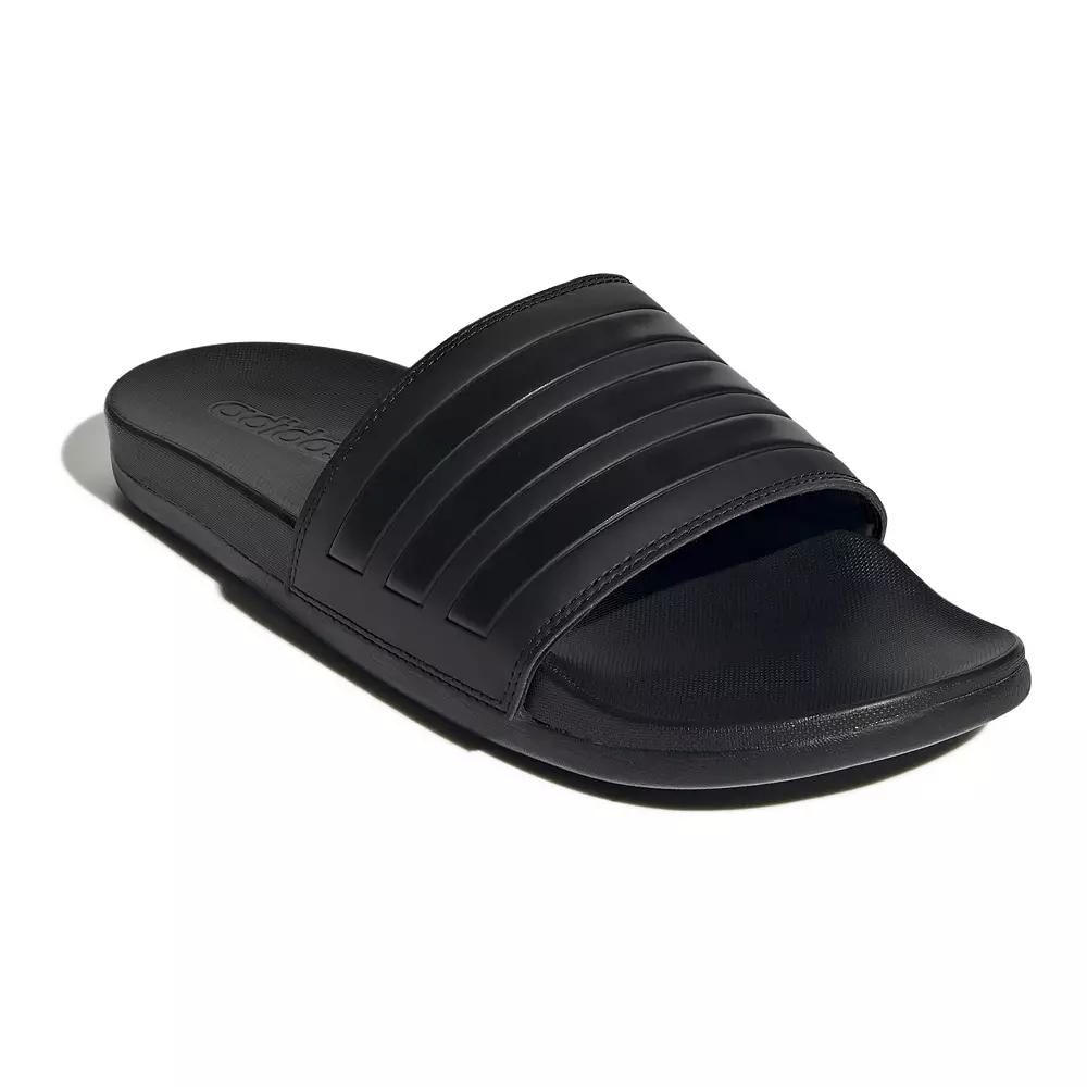adidas Mens adilette Comfort Slide Sandals in Black Product Image