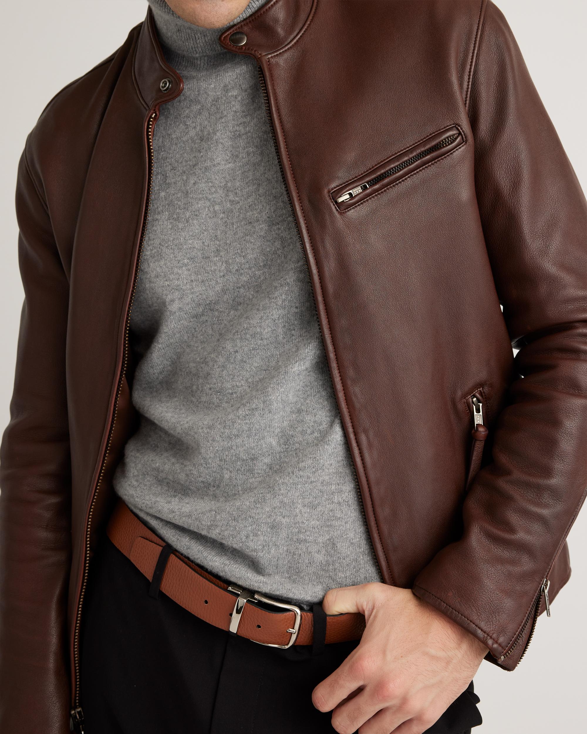 Quince | Men's Café Racer Jacket Leather Product Image