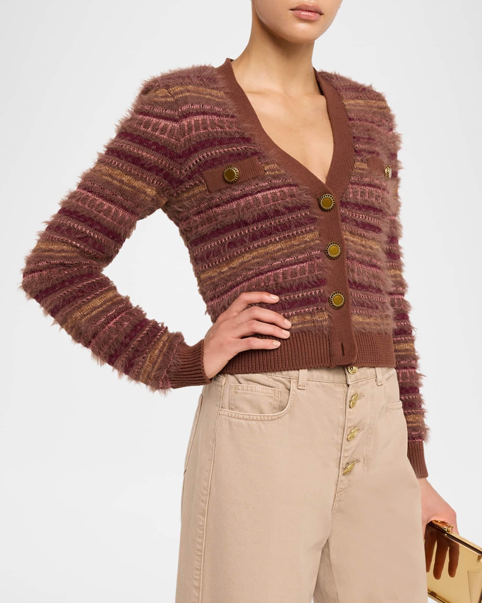 Ariadne Mixed Stripe Cardigan Product Image