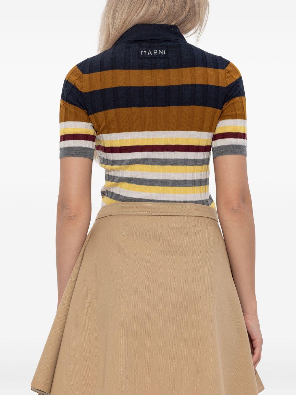 striped polo top Product Image