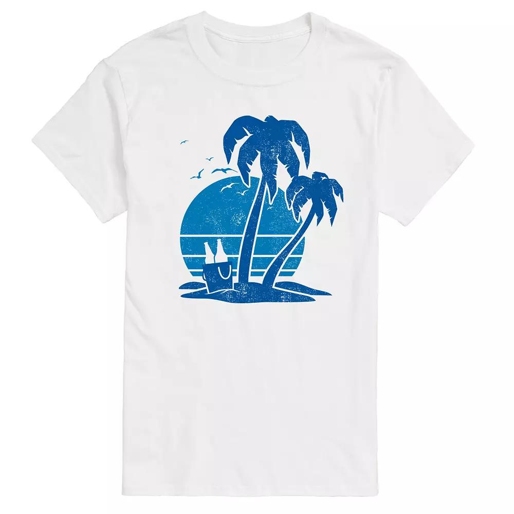 Big & Tall Beach and Beer Tee, Men's,  Product Image