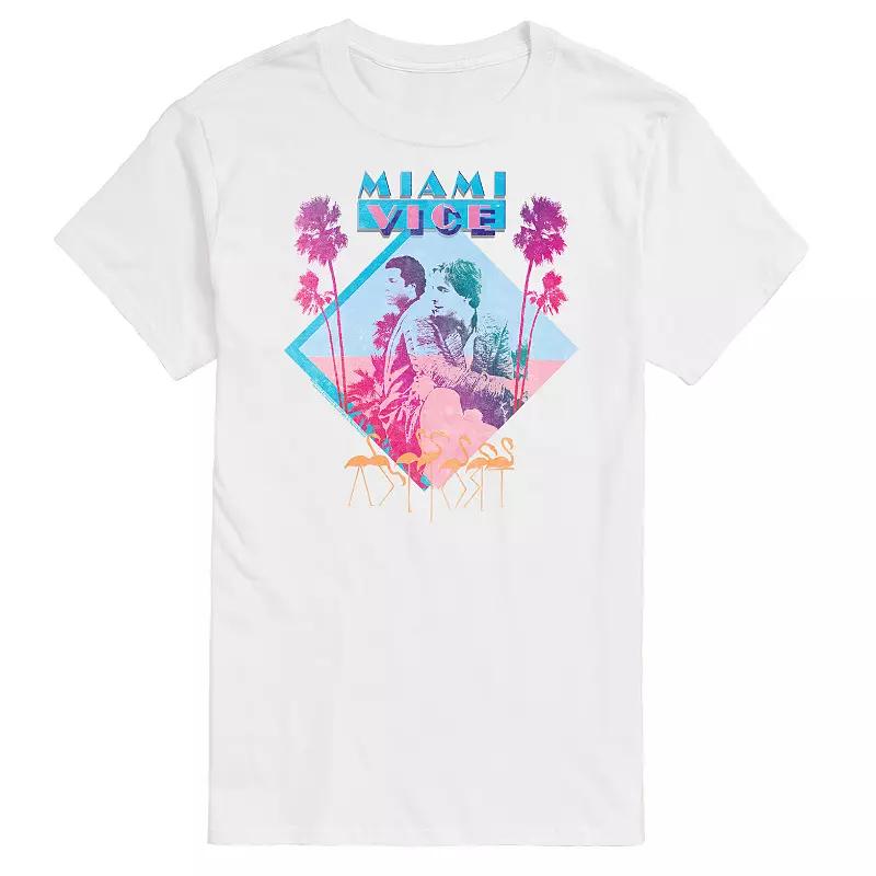 Big & Tall Miami Vice Graphic Tee, Men's,  Product Image