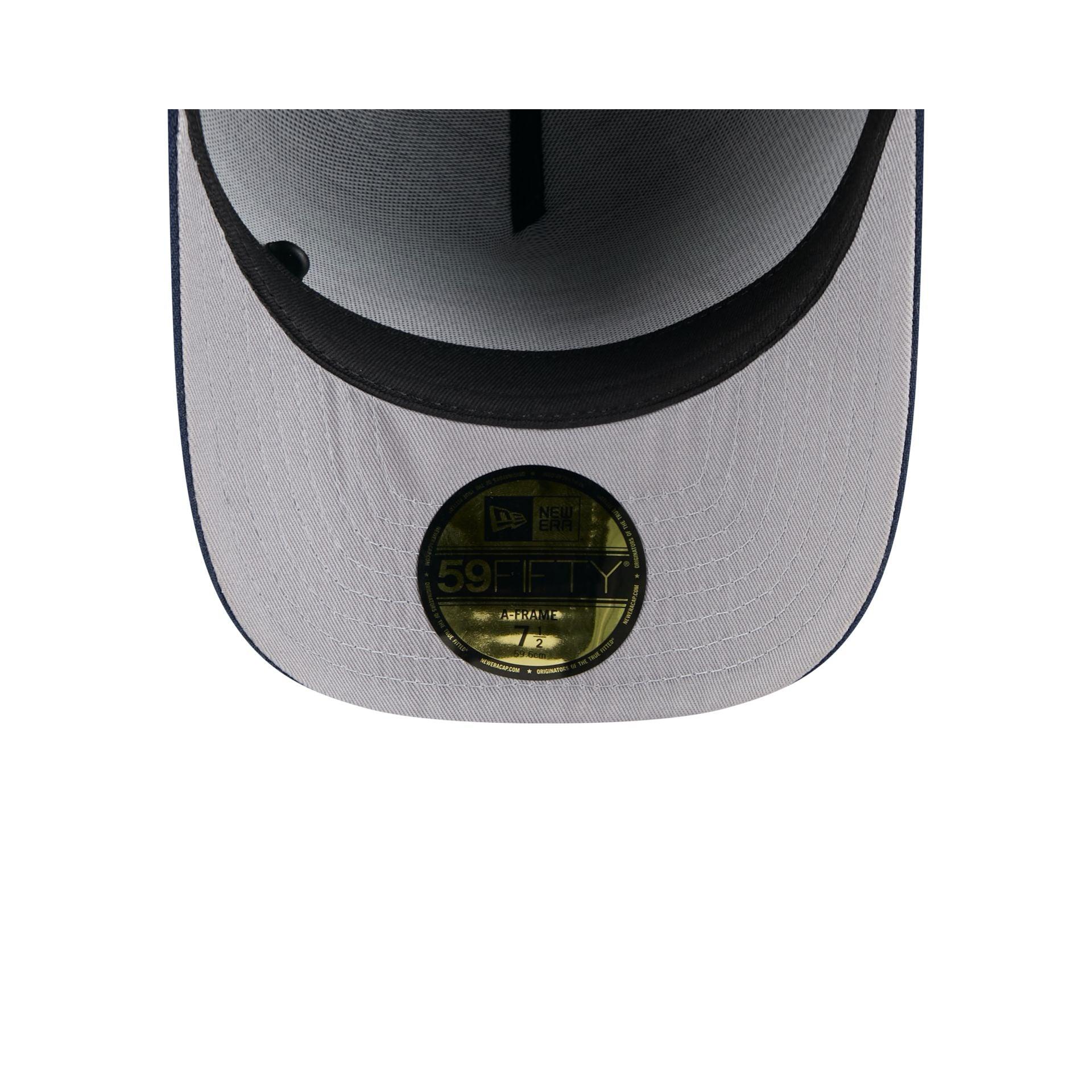 Colorado Rockies Navy Lavender 59FIFTY A-Frame Fitted Hat Male Product Image