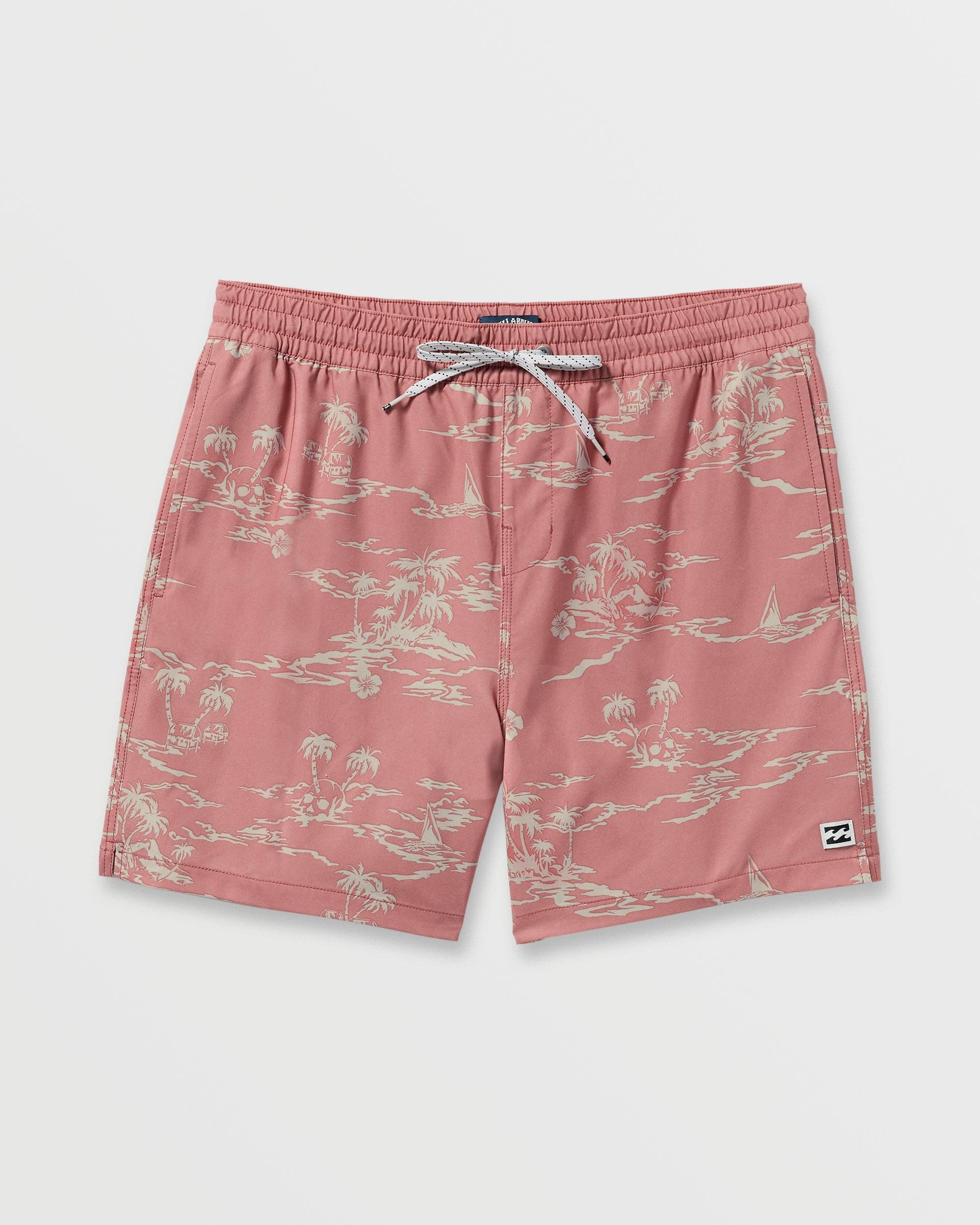 Lineup Laybacks 16" Trunks - Dusty Rose Male Product Image