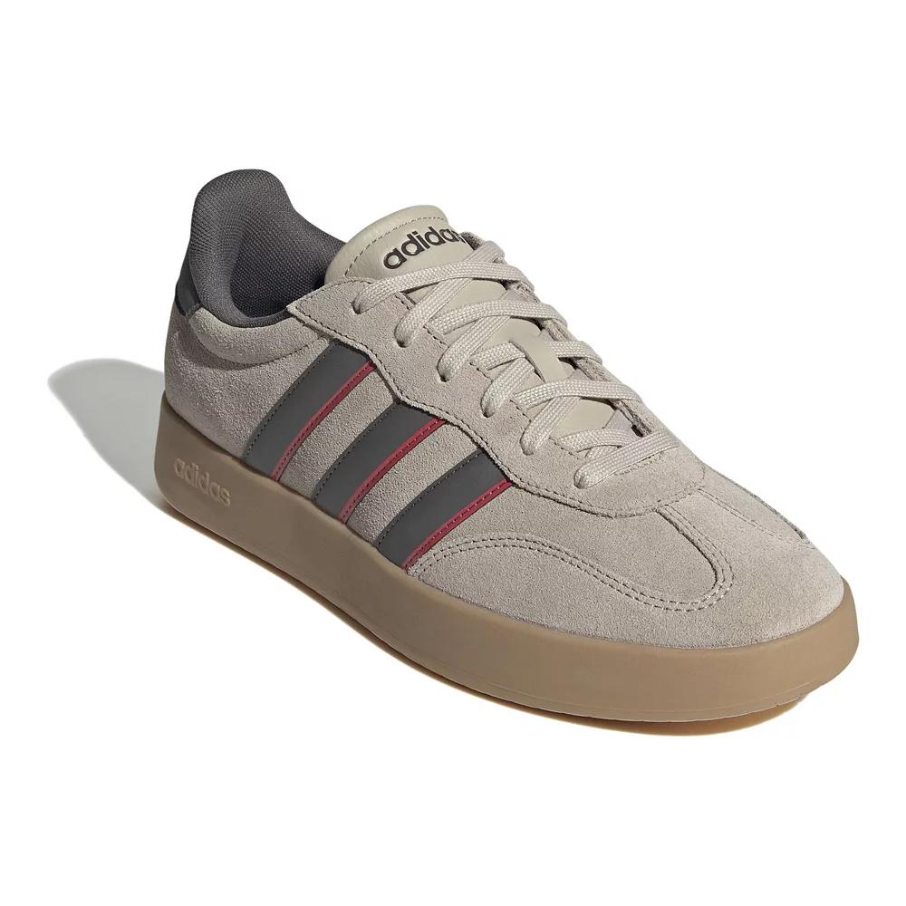 adidas Barreda Men's Sportswear Shoes, Size: 14, Beige Grey Red Product Image