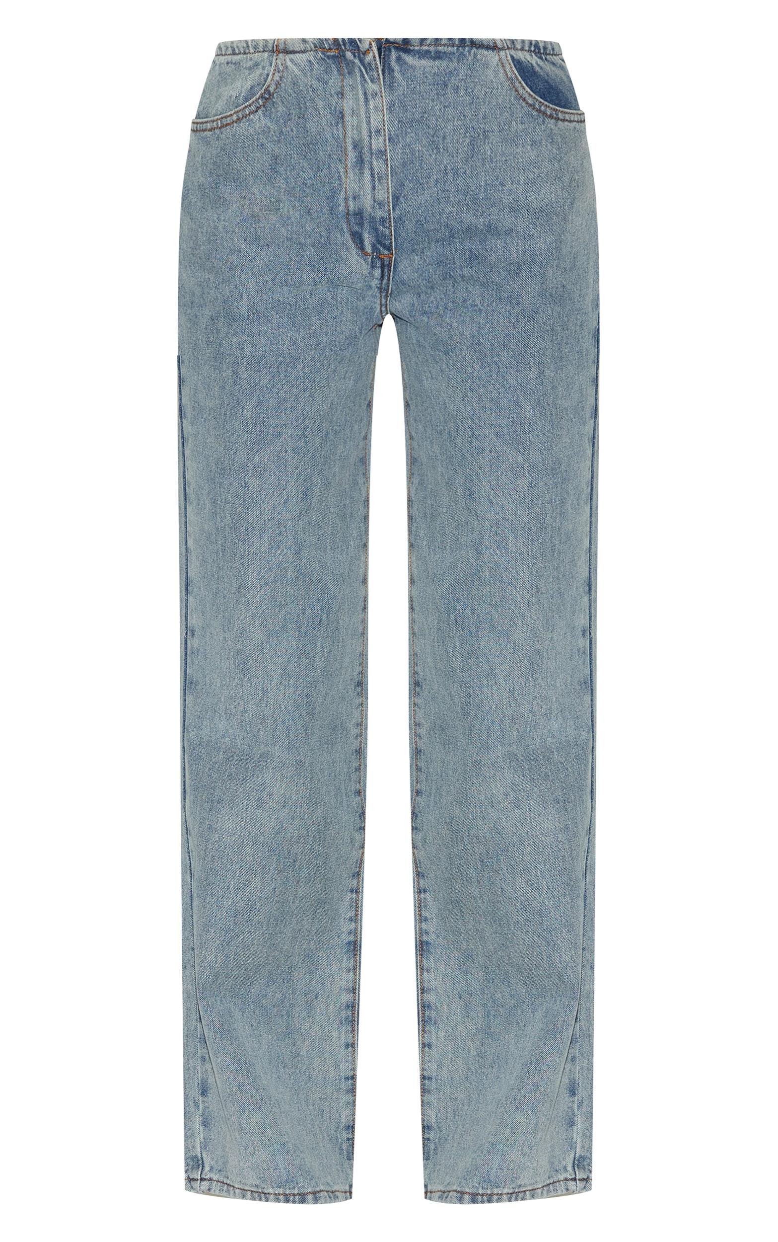  Vintage Wash Low Rise No Waistband Straight Leg Product Image